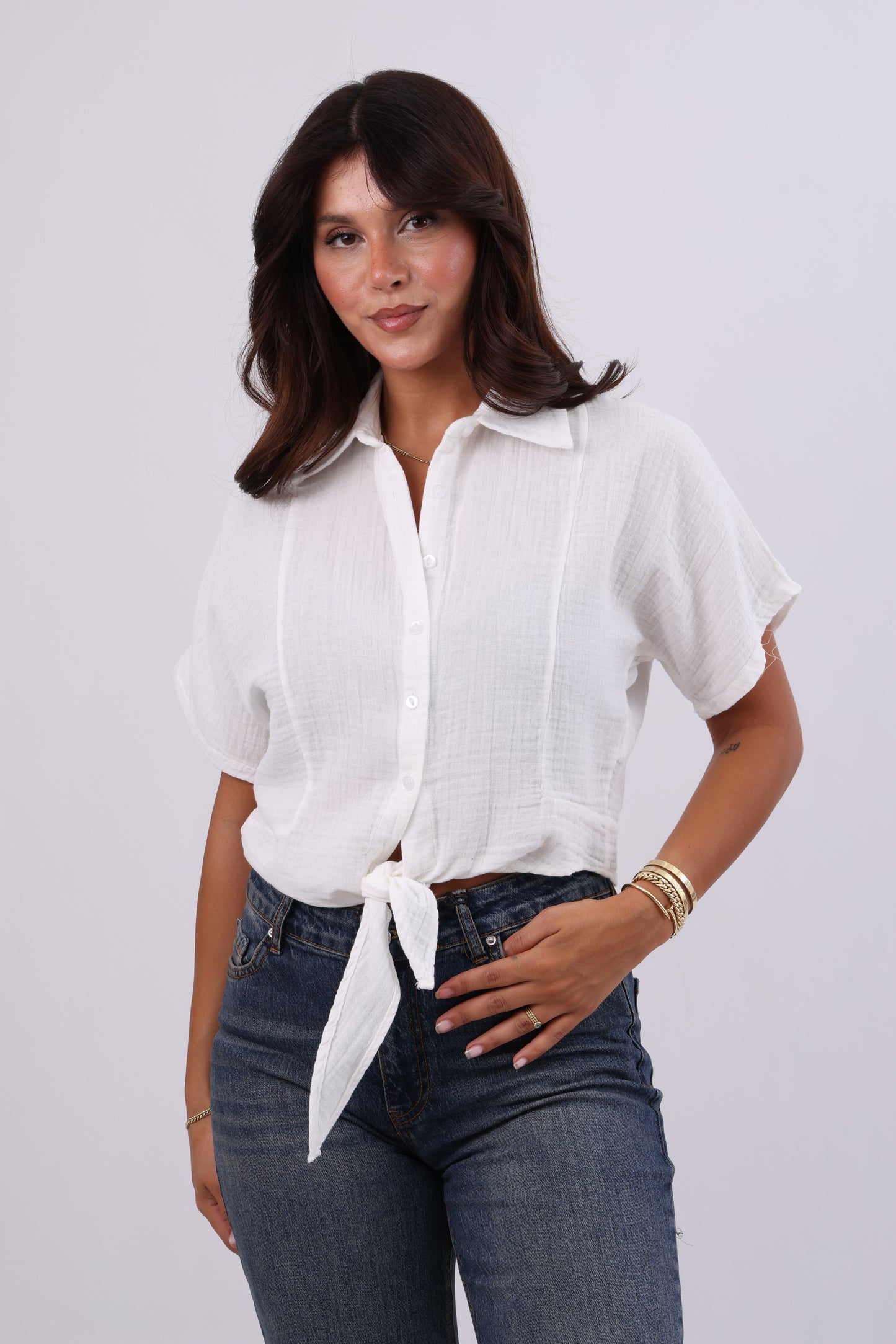 Tie-Front Blouse