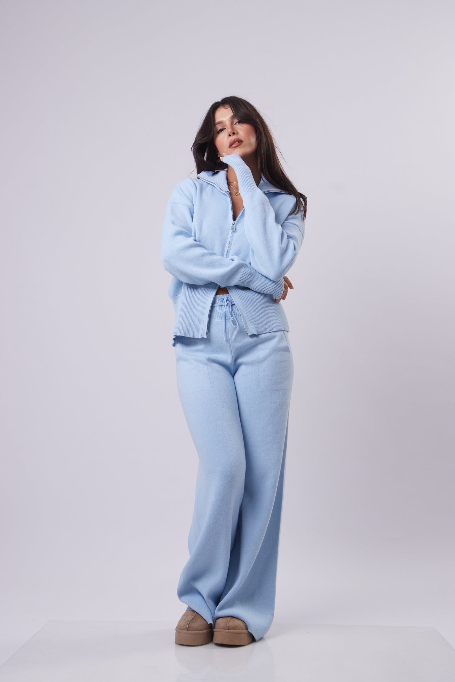 Wool Double Zipper Set