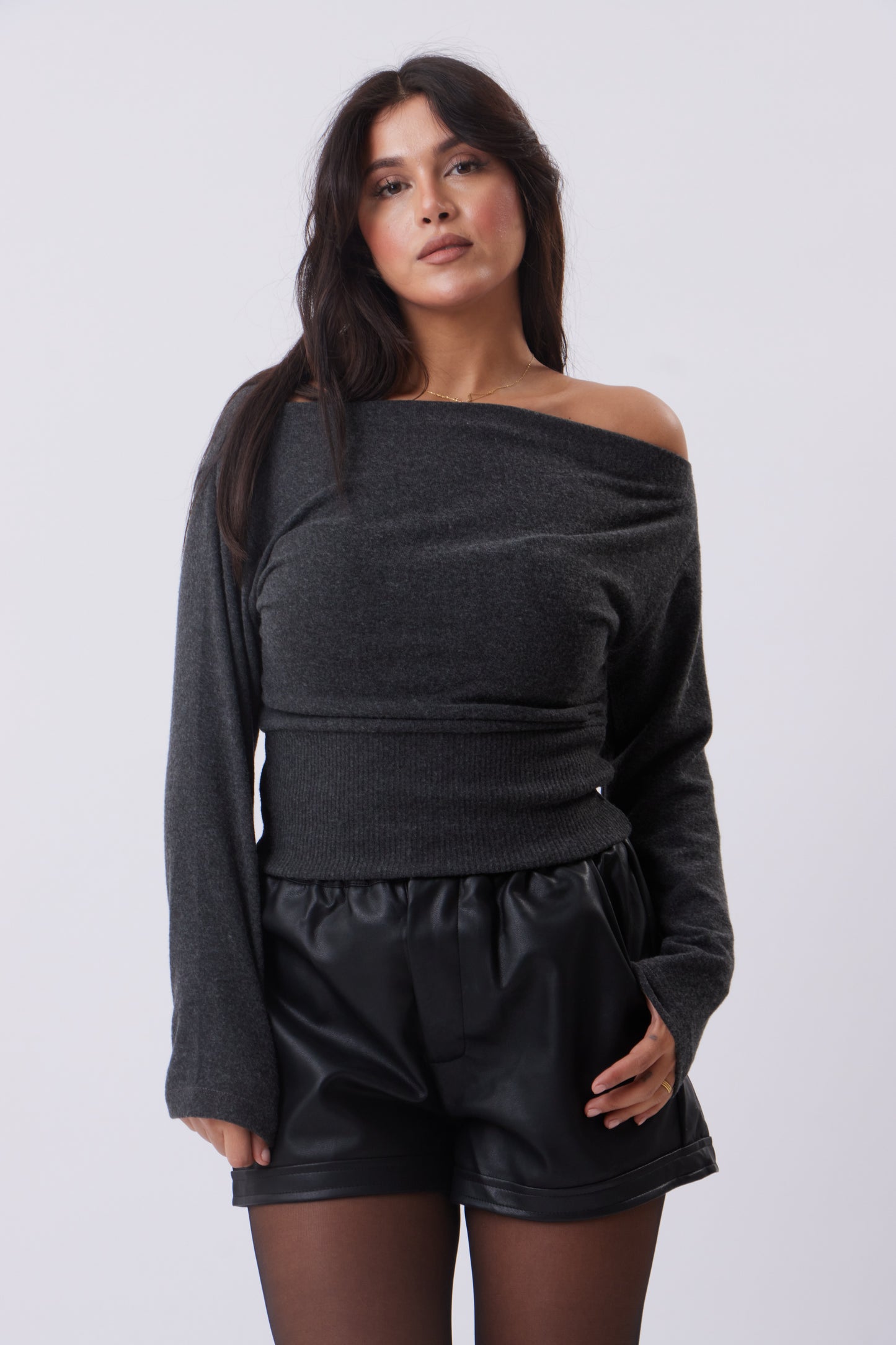 Aria Asymmetric Knit