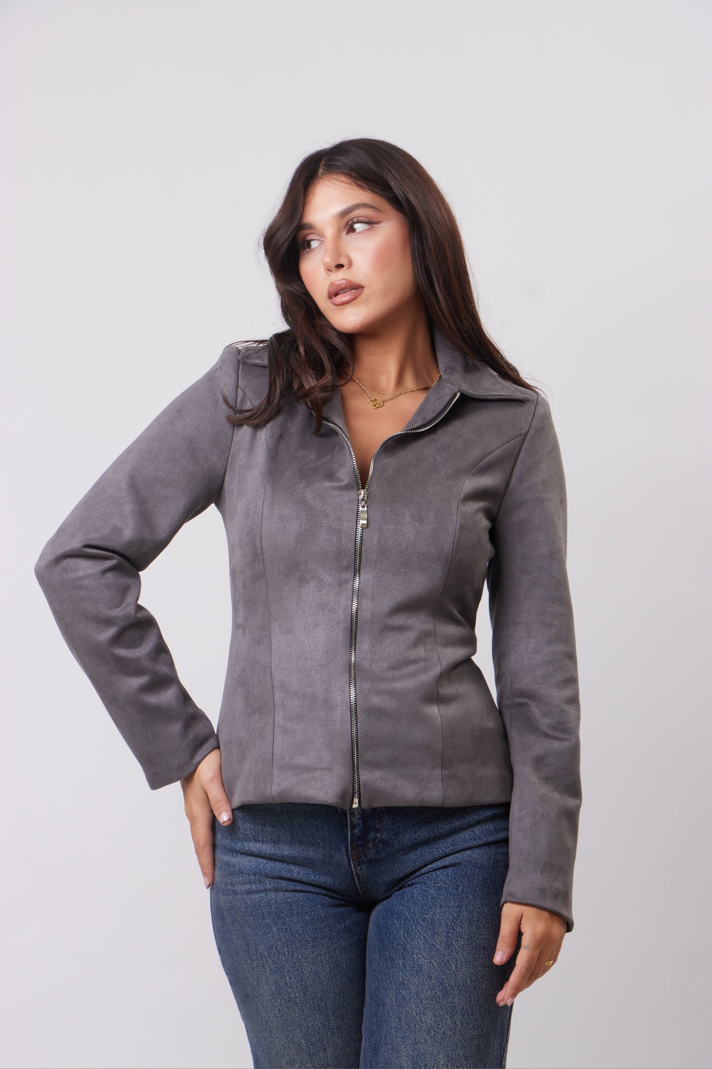 Fitted Zip-Up Jacket