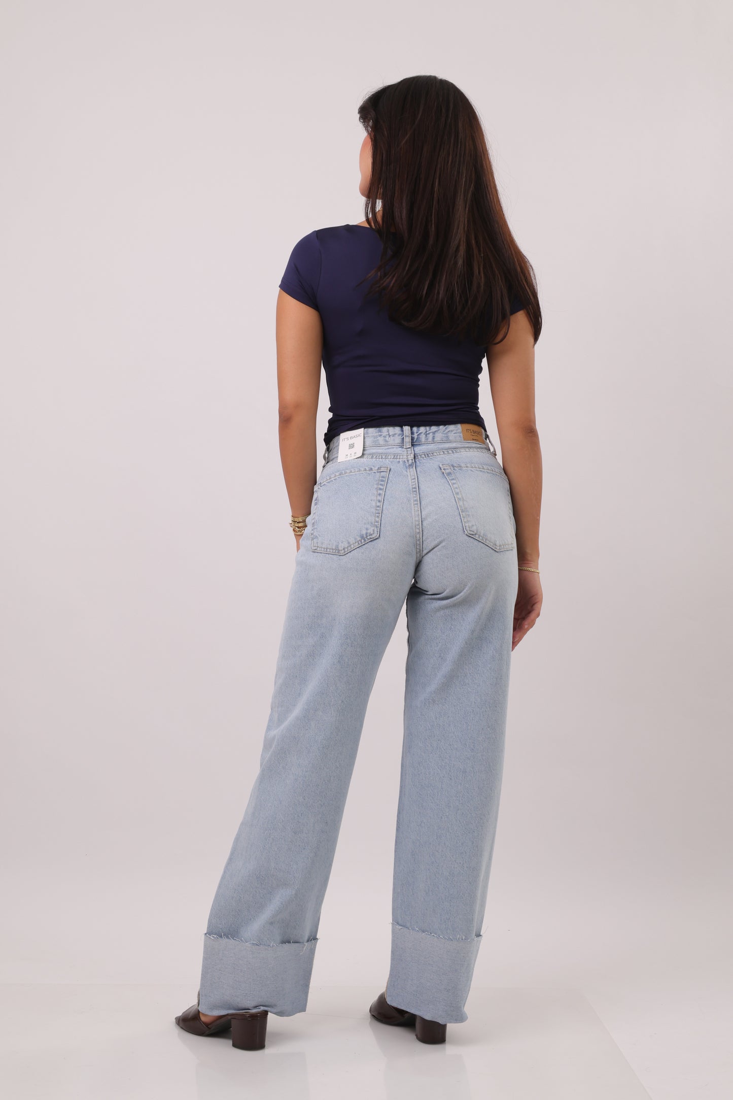 Retro cuffed Denim