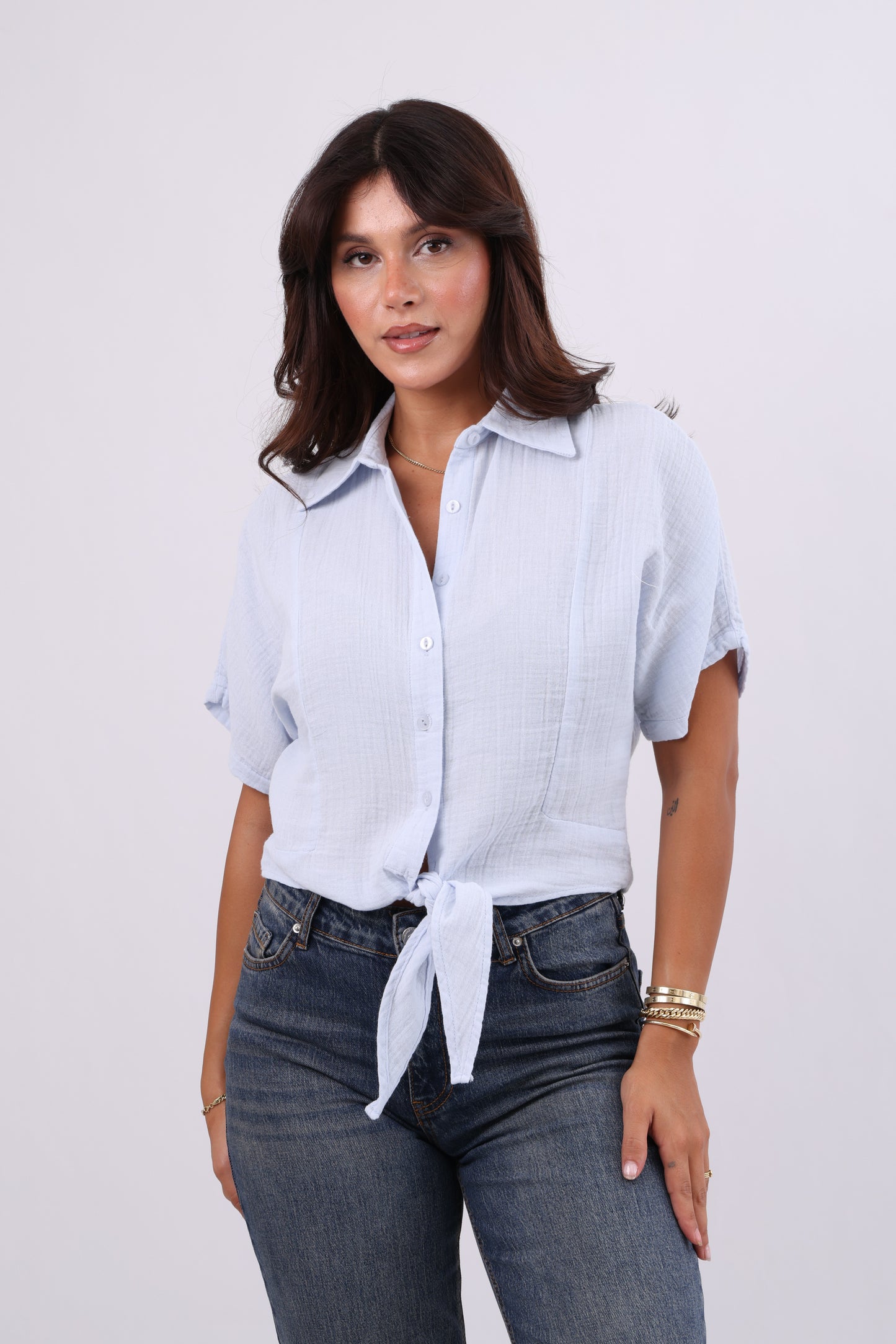 Tie-Front Blouse