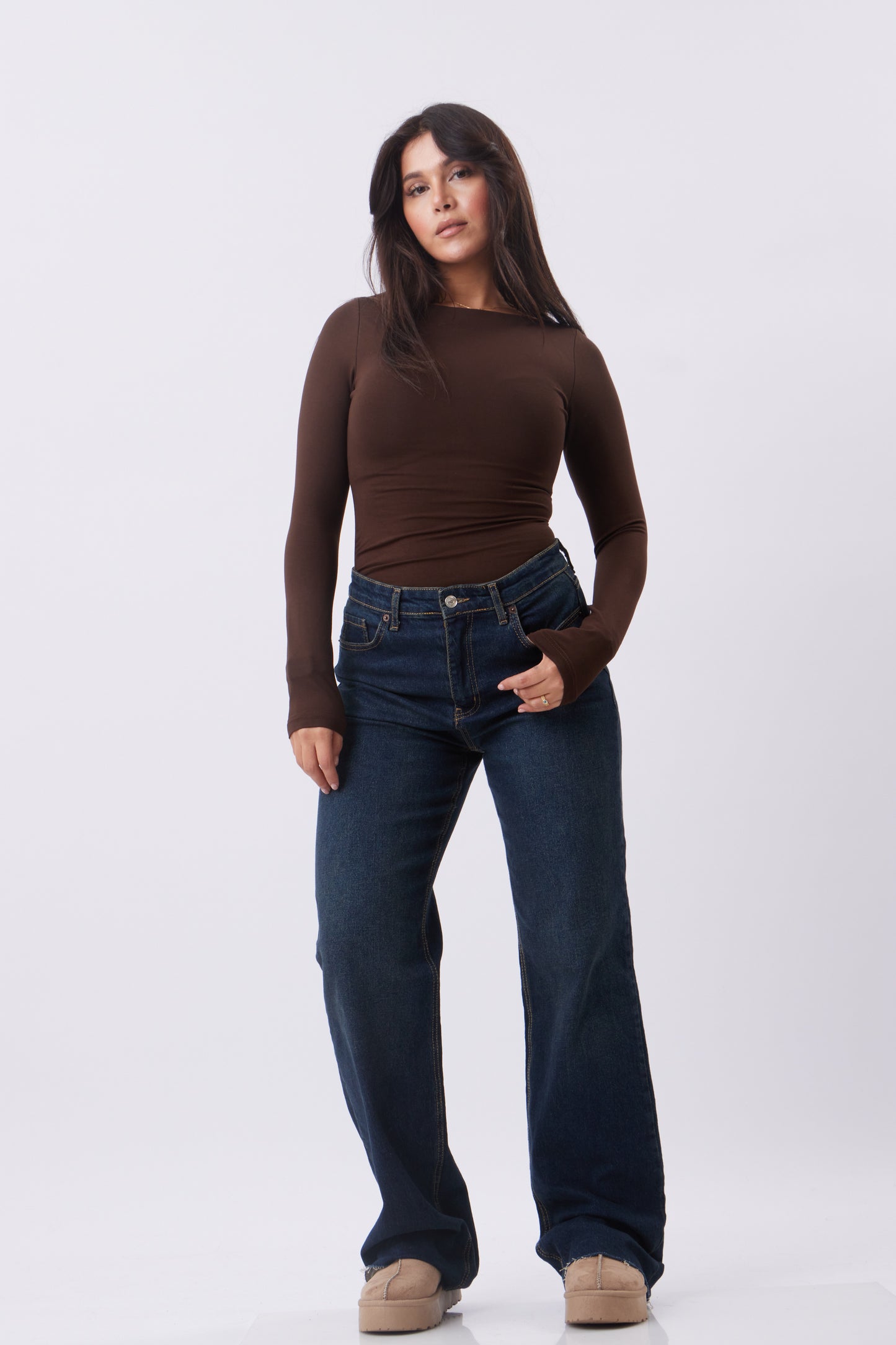 Heritage high-rise wide leg Jeans
