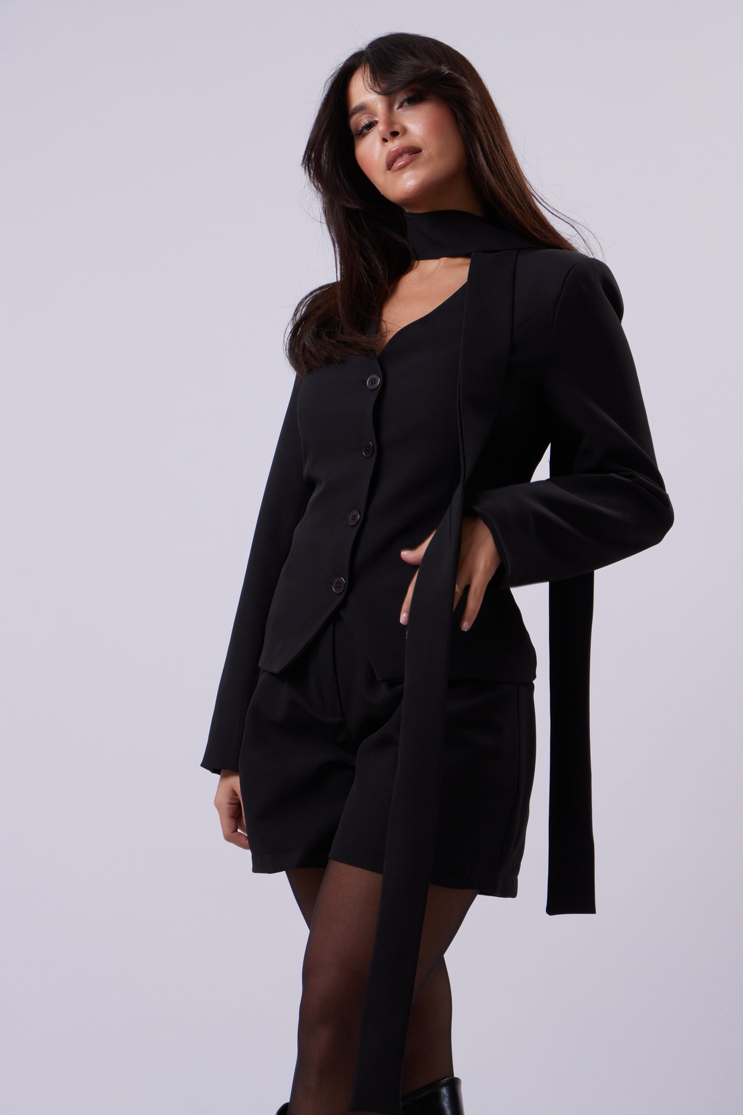 Statement Tie Blazer