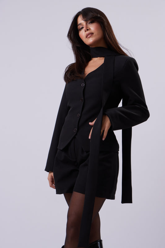 Statement Tie Blazer