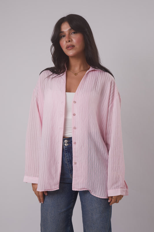 Sheer Striped Shirt