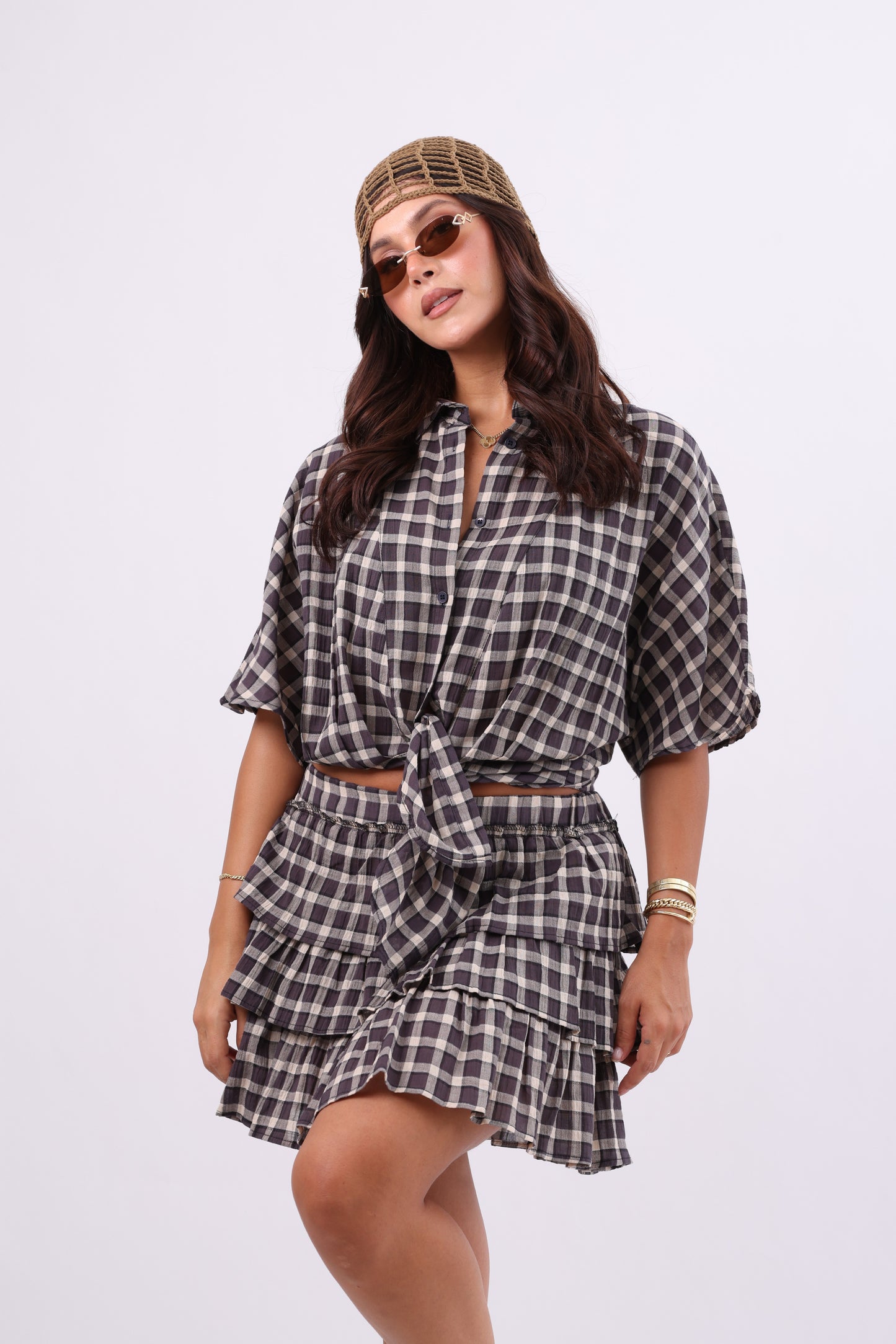 Gingham Tiered Set