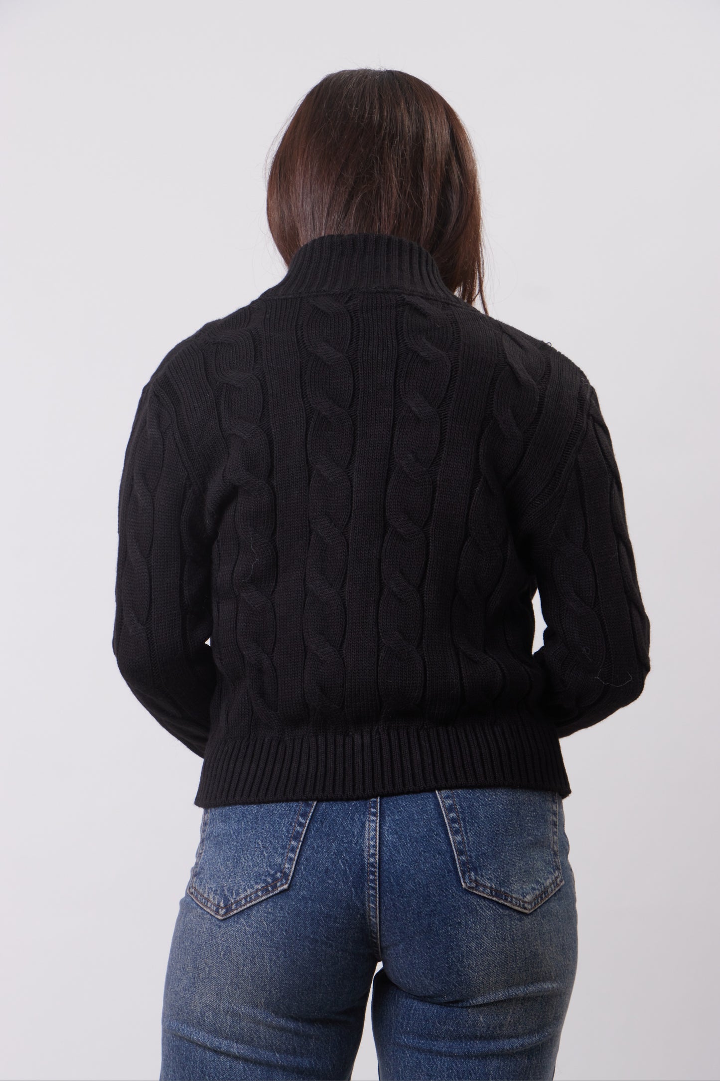 Zipper Knitted Sweater