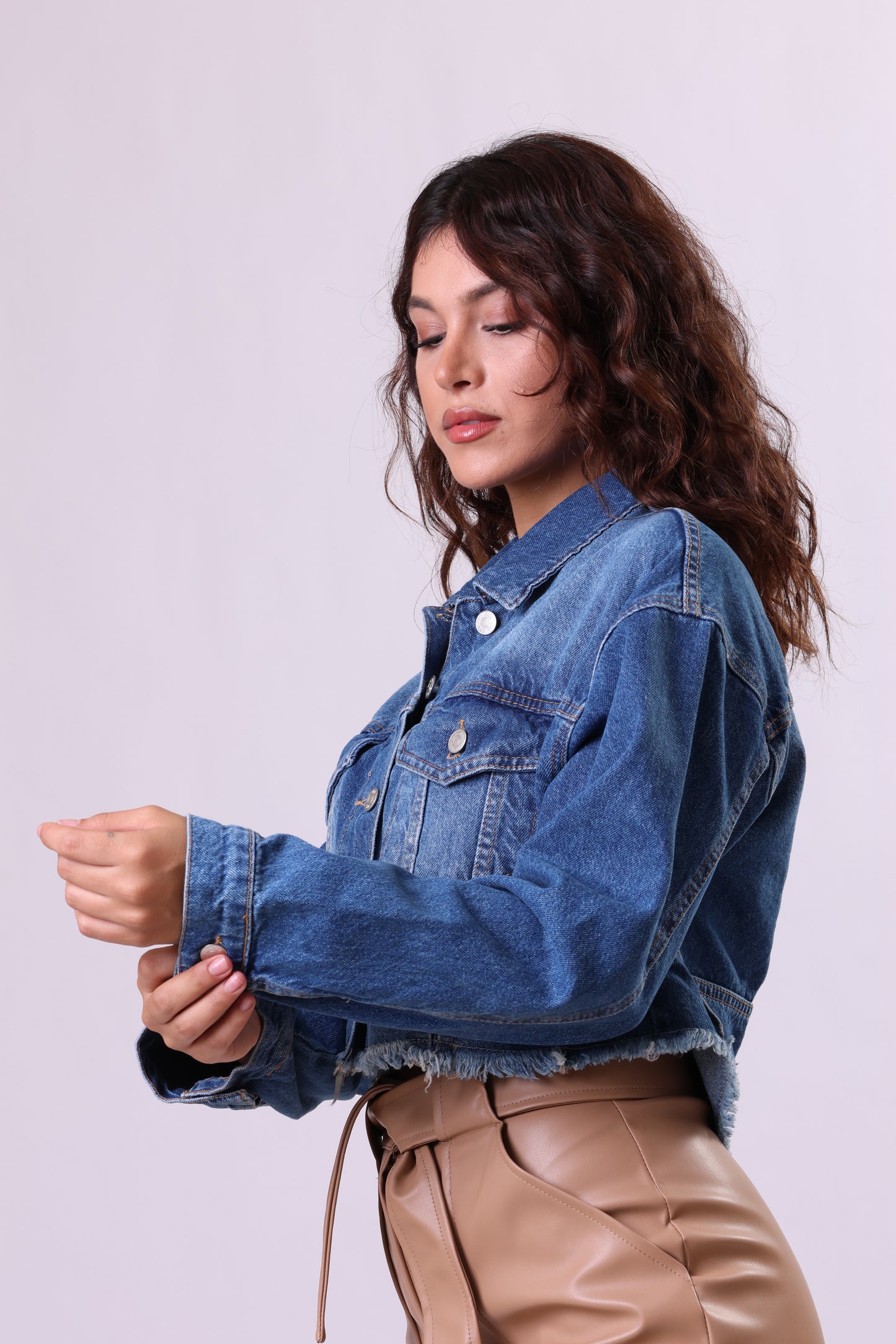 Crop Denim Jacket ' Zara Brand'