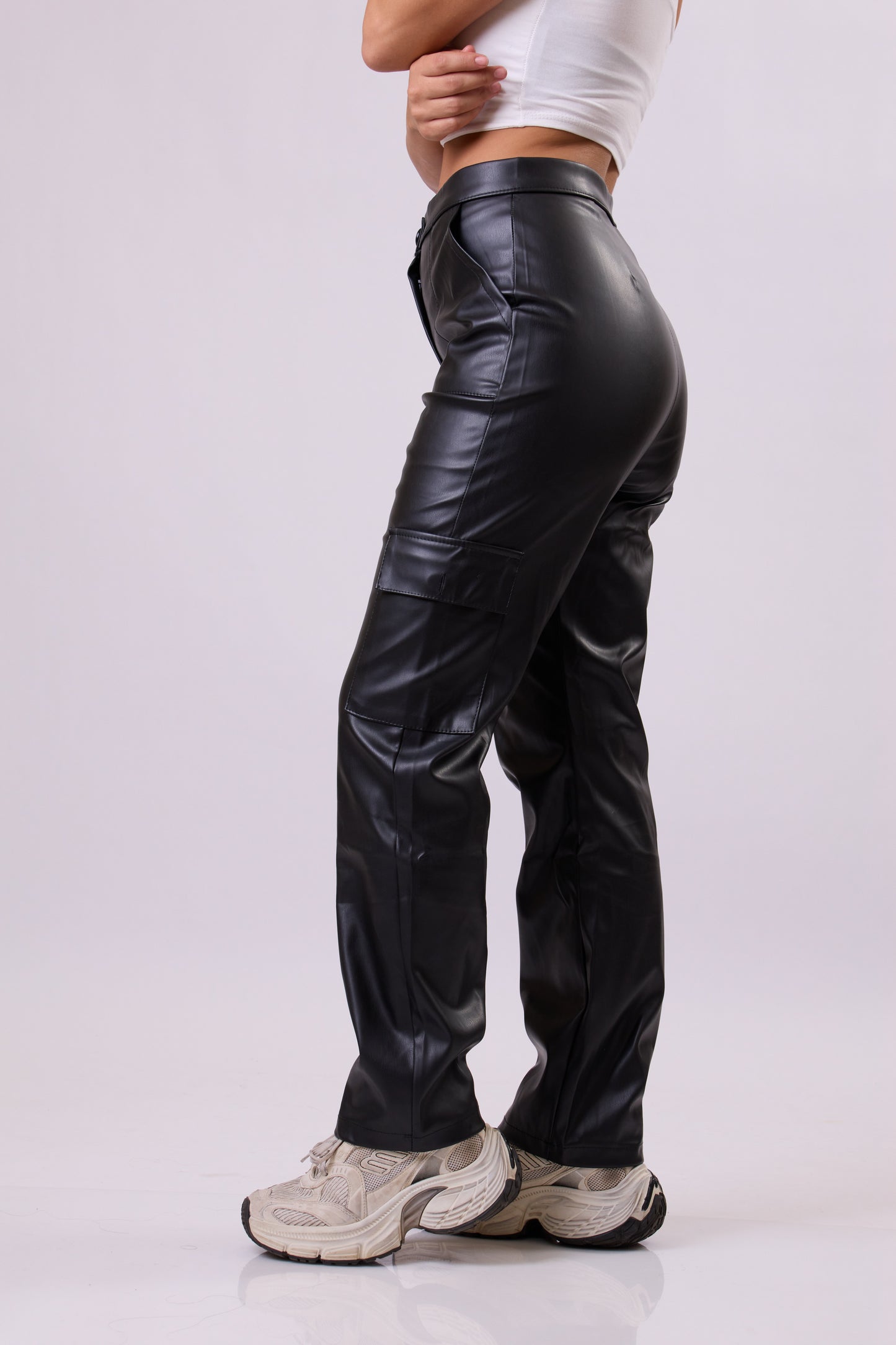 Leather Cargo Trouser