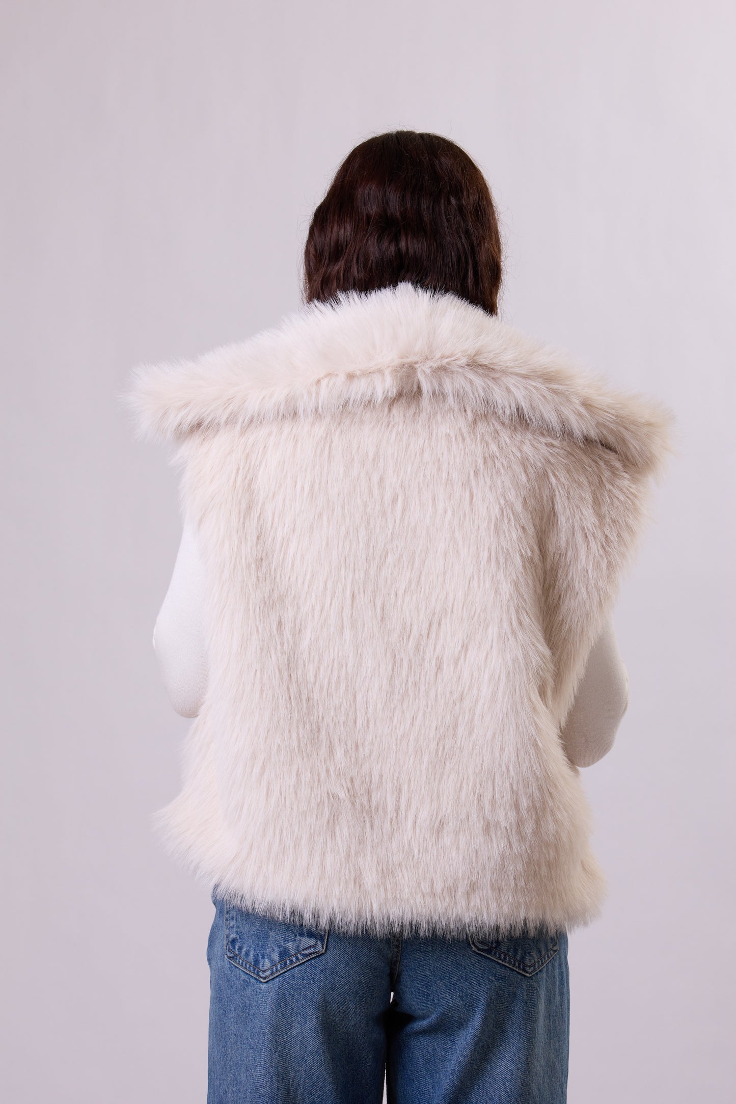 Faux-Fur Fluffy Vest.