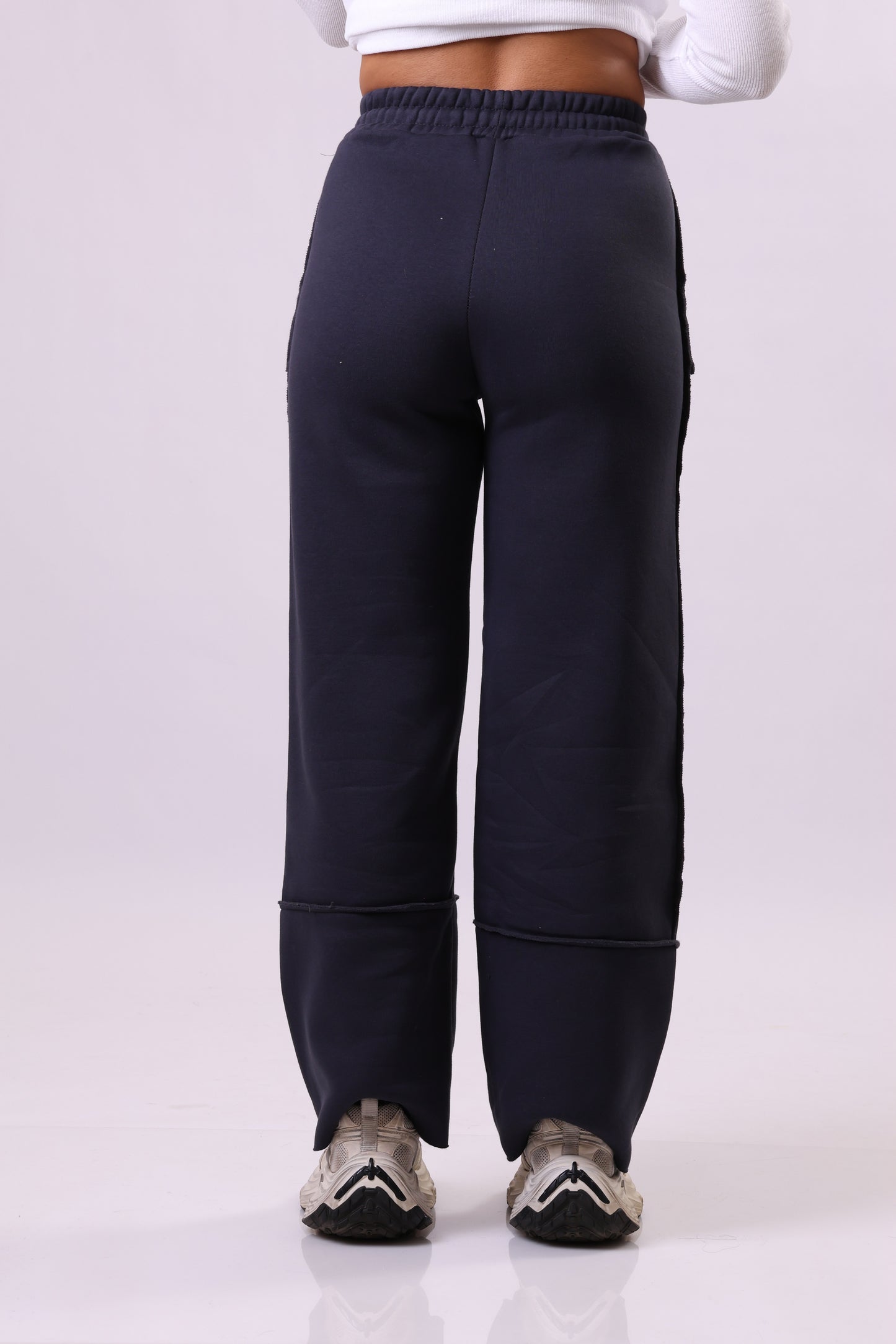 Fleeced straight cut jogging Pants