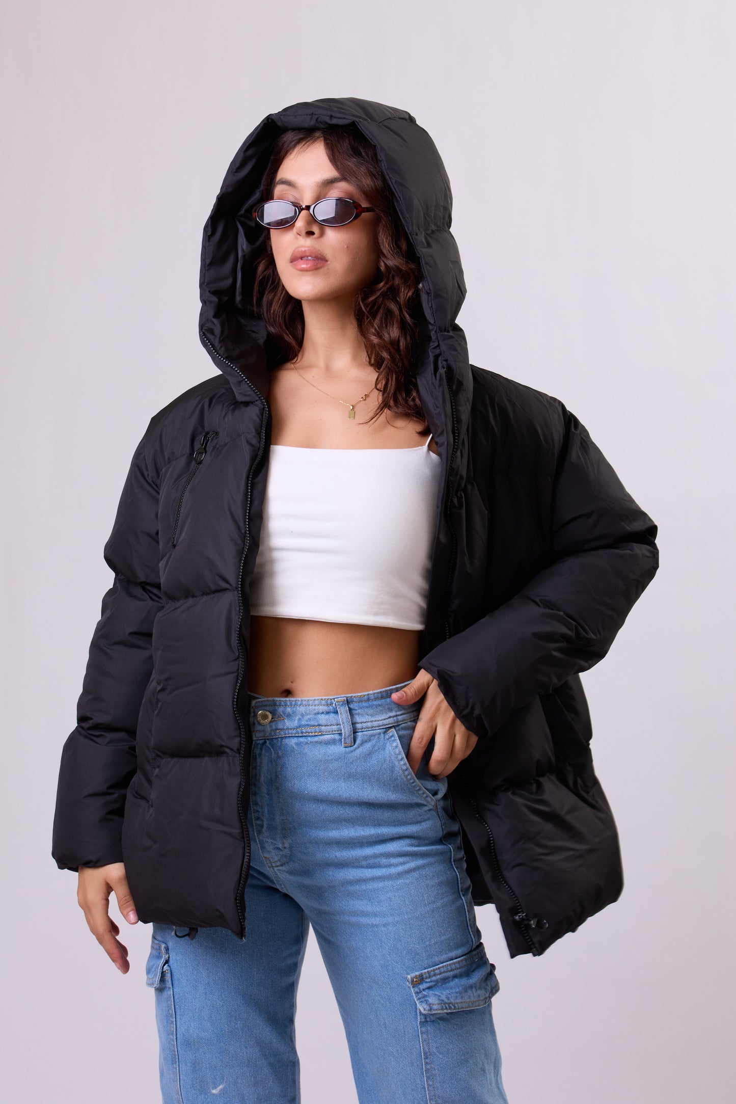 Oversized Fit Puffer jacket.