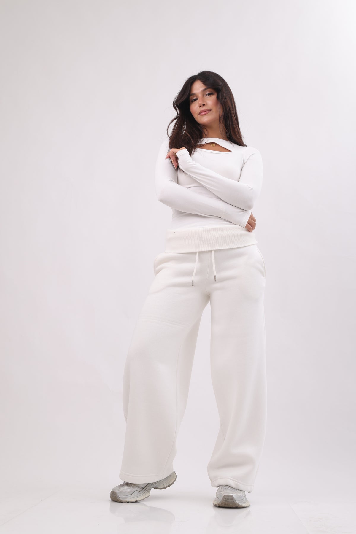 Cozy wide leg jogger