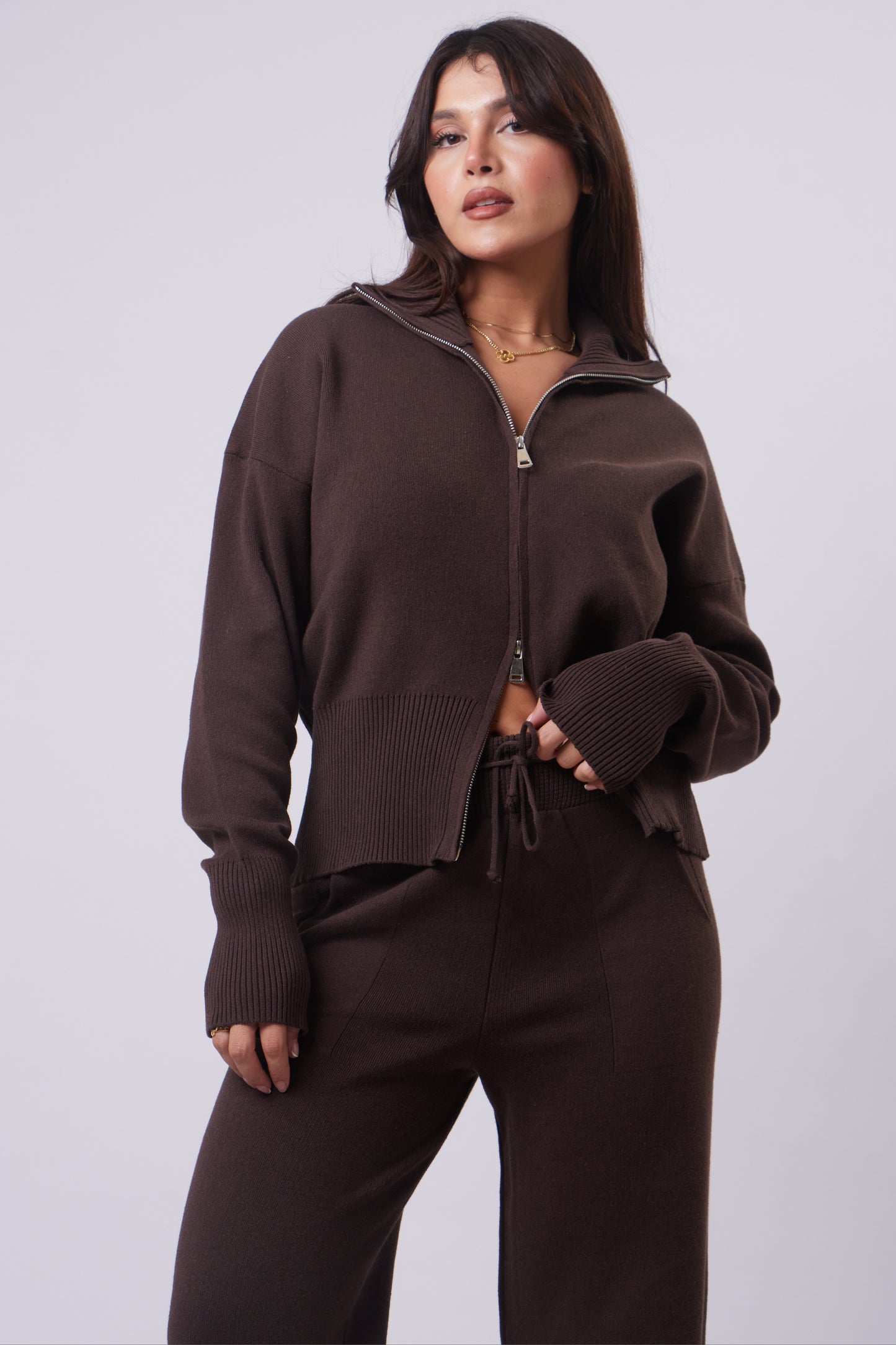 Wool Double Zipper Set