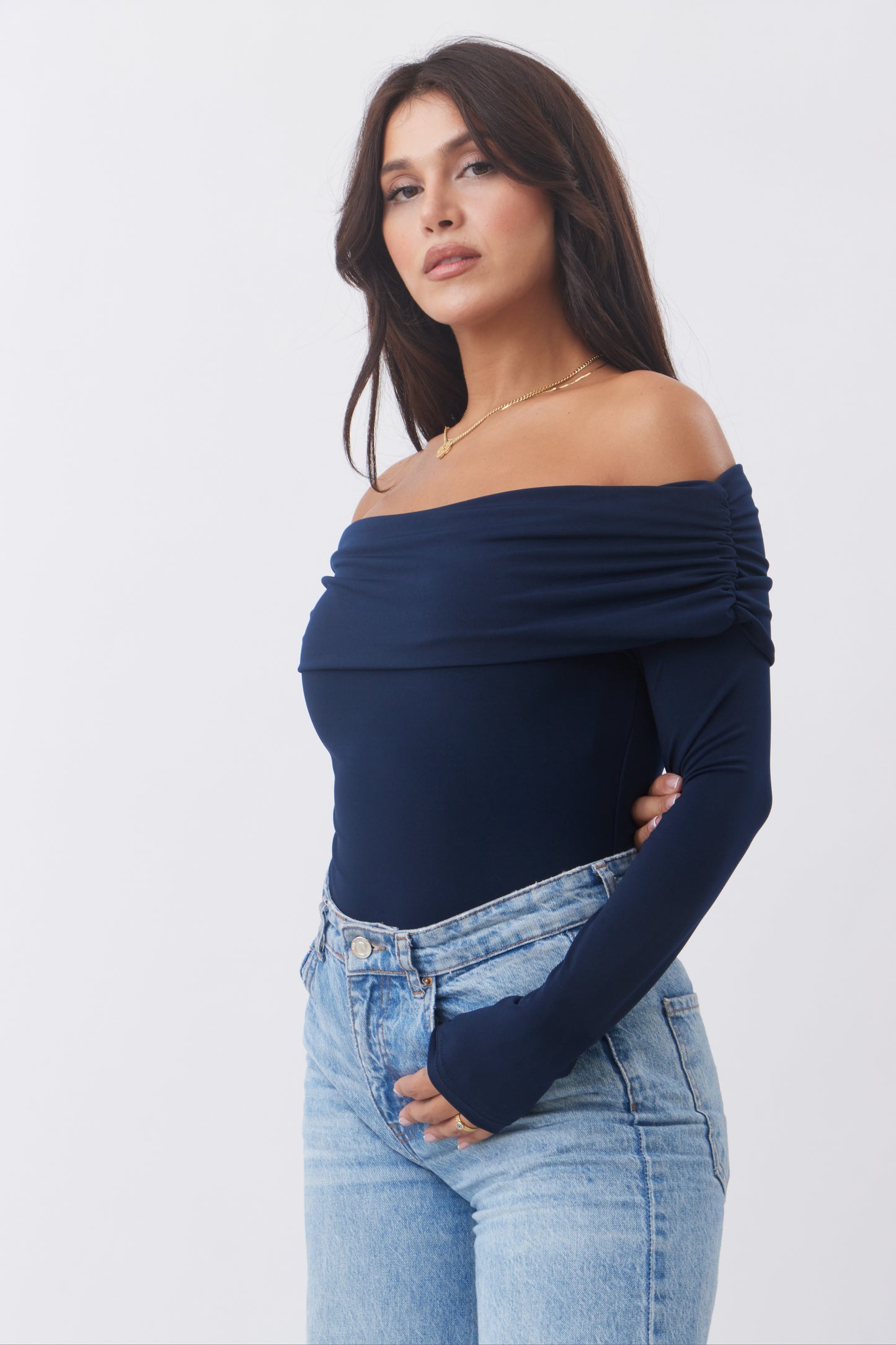 "Lynn" Off-Shoulder Top