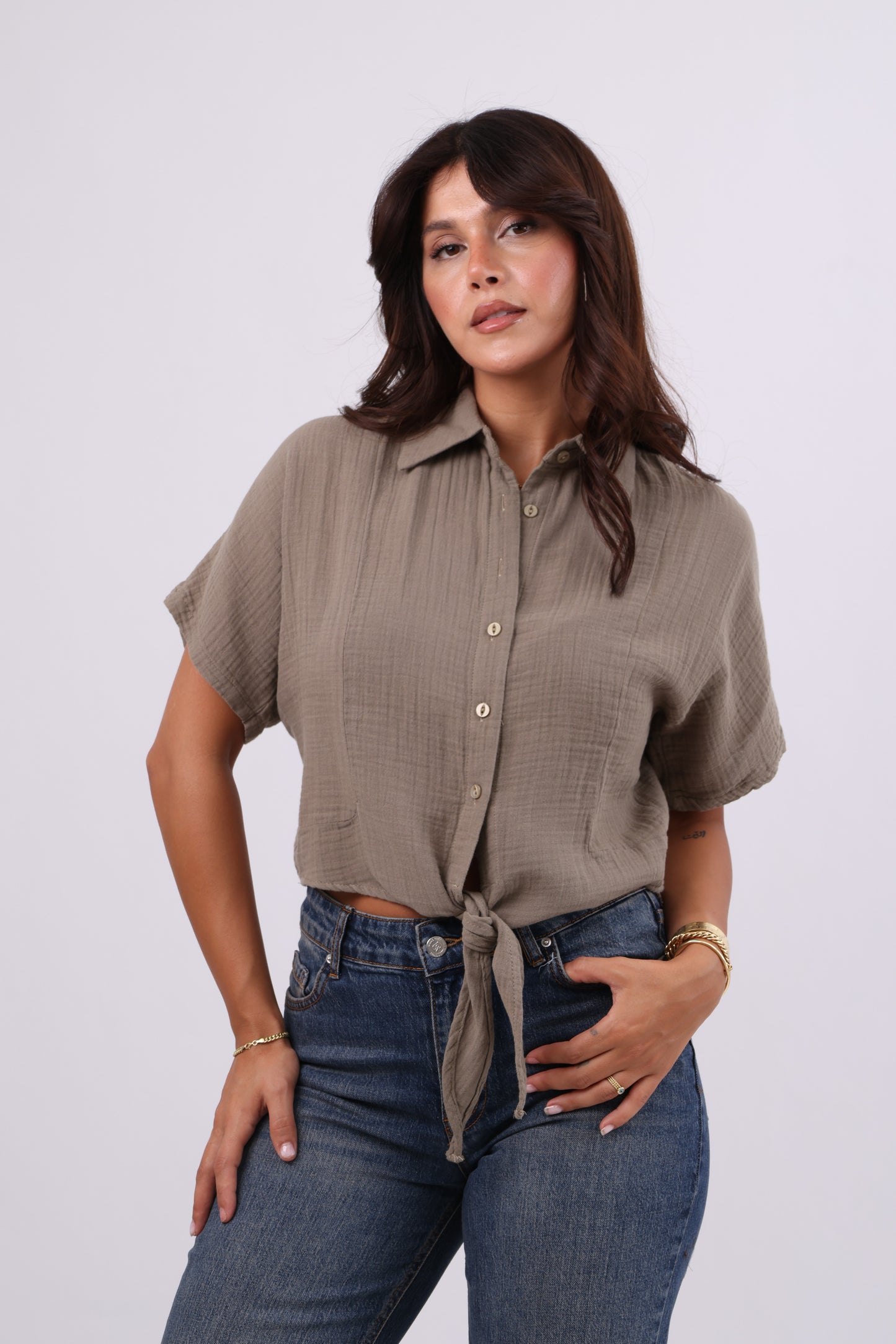 Tie-Front Blouse