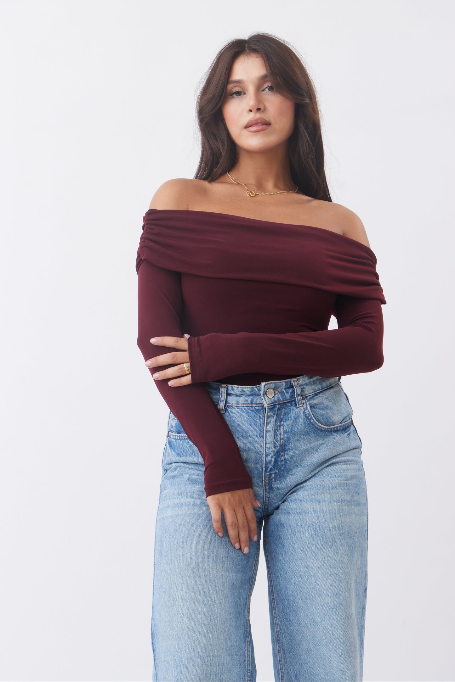 "Lynn" Off-Shoulder Top