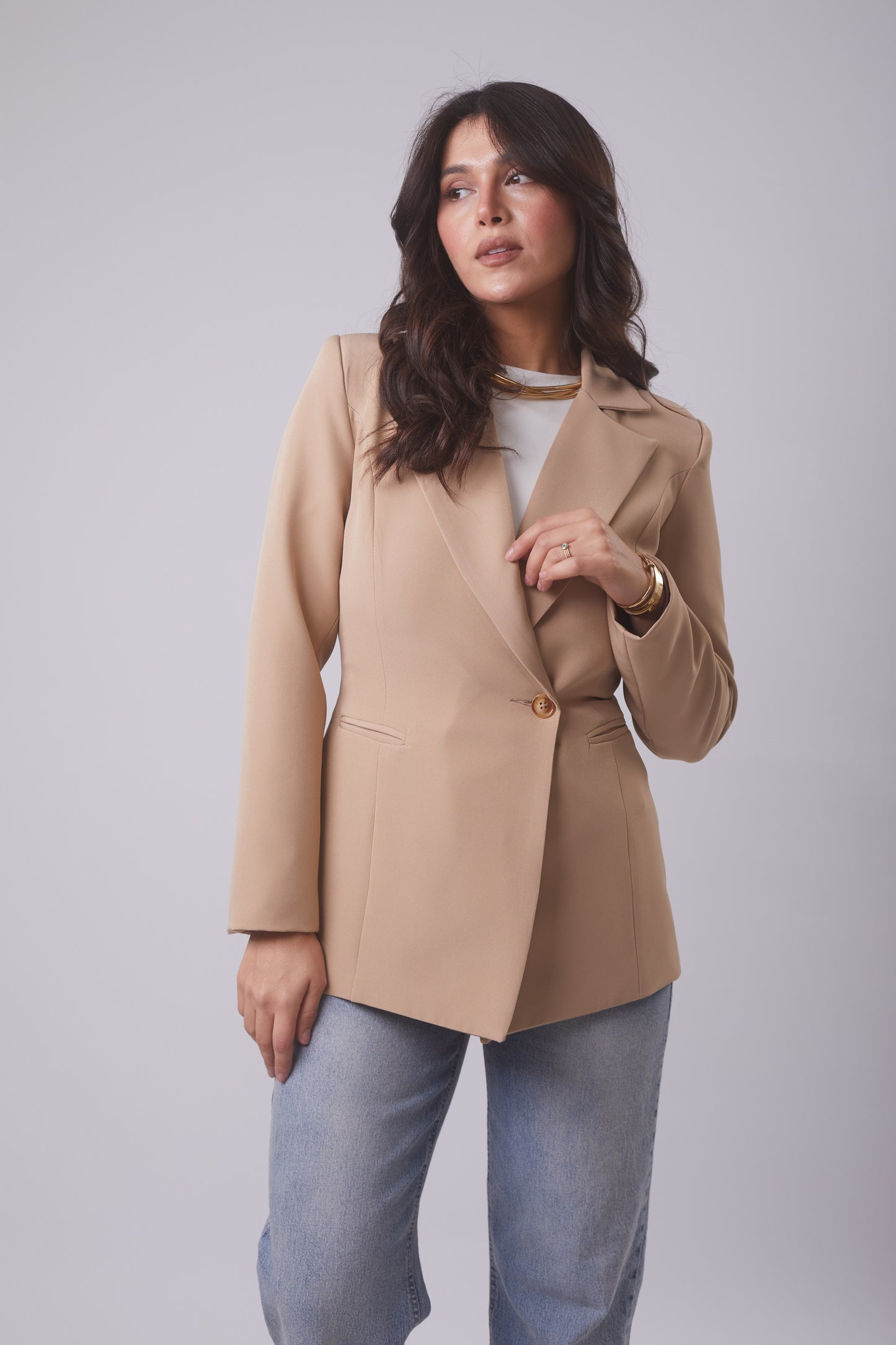 Hourglass Fit Belted Blazer