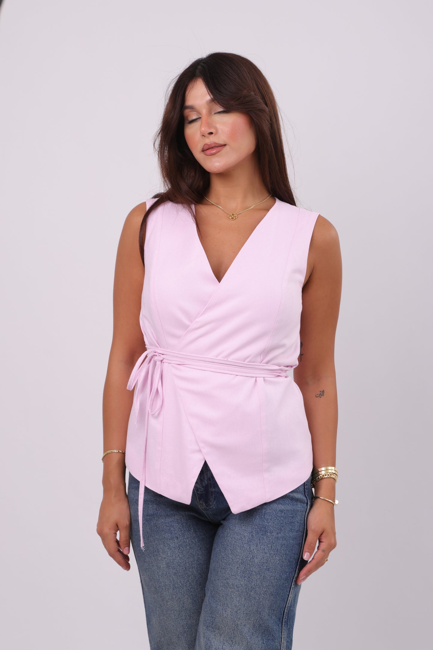 Linen Wrap Vest