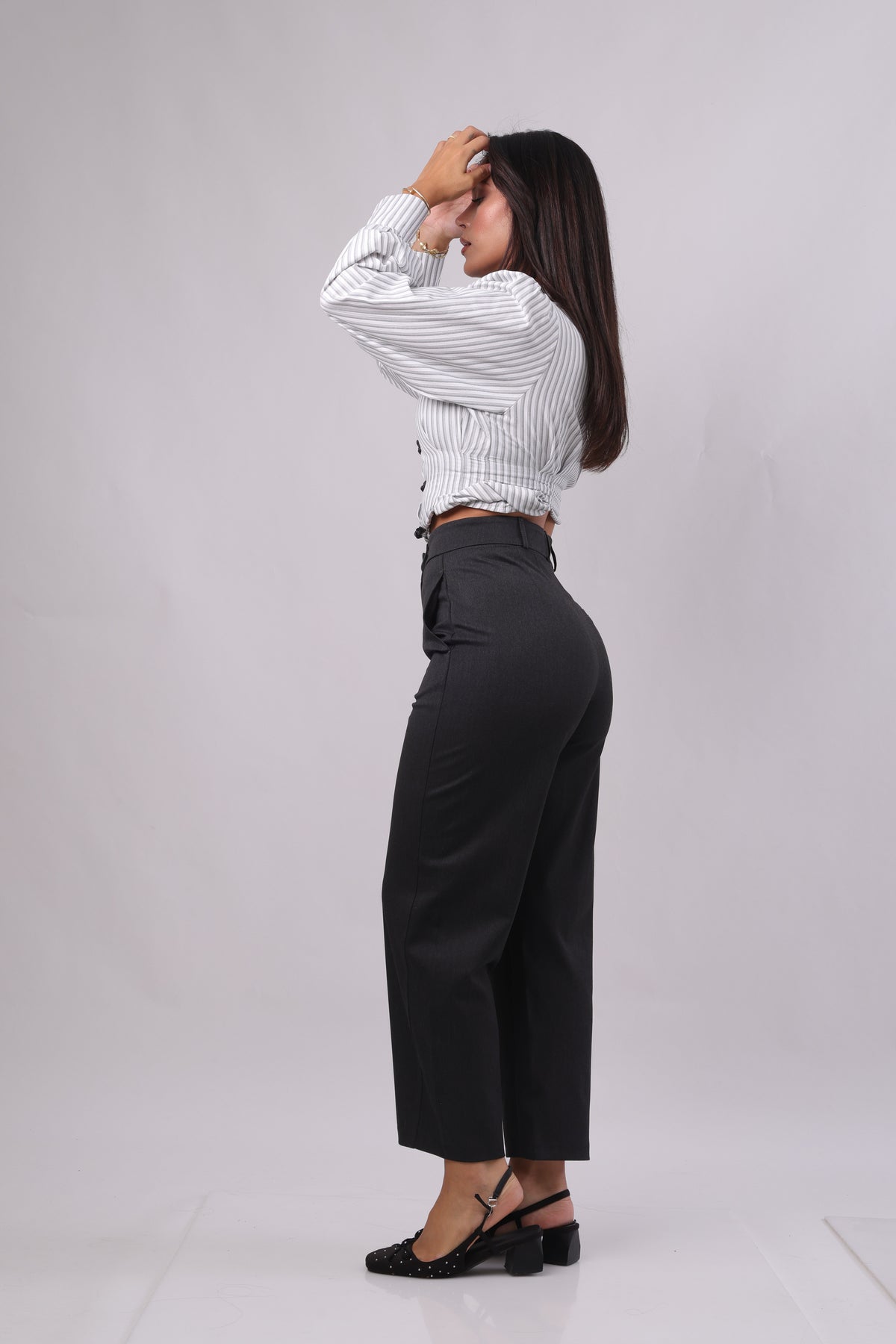 Cropped Straight Tailored Trouser