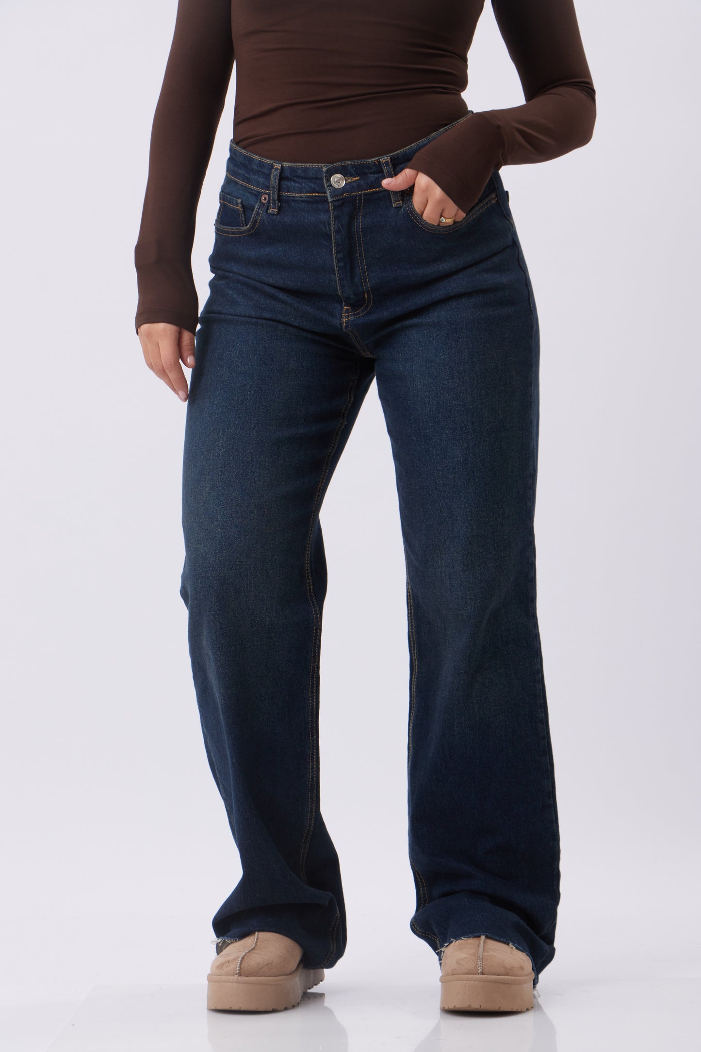 Heritage high-rise wide leg Jeans