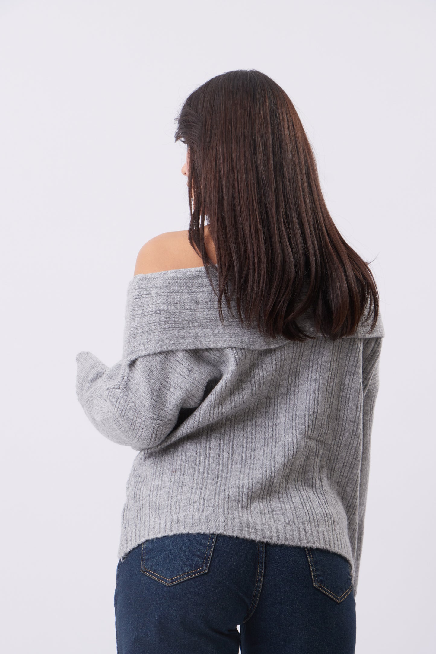 Knit off-shoulder Top