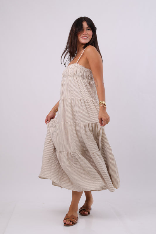 Cali Stripped MAxi dress