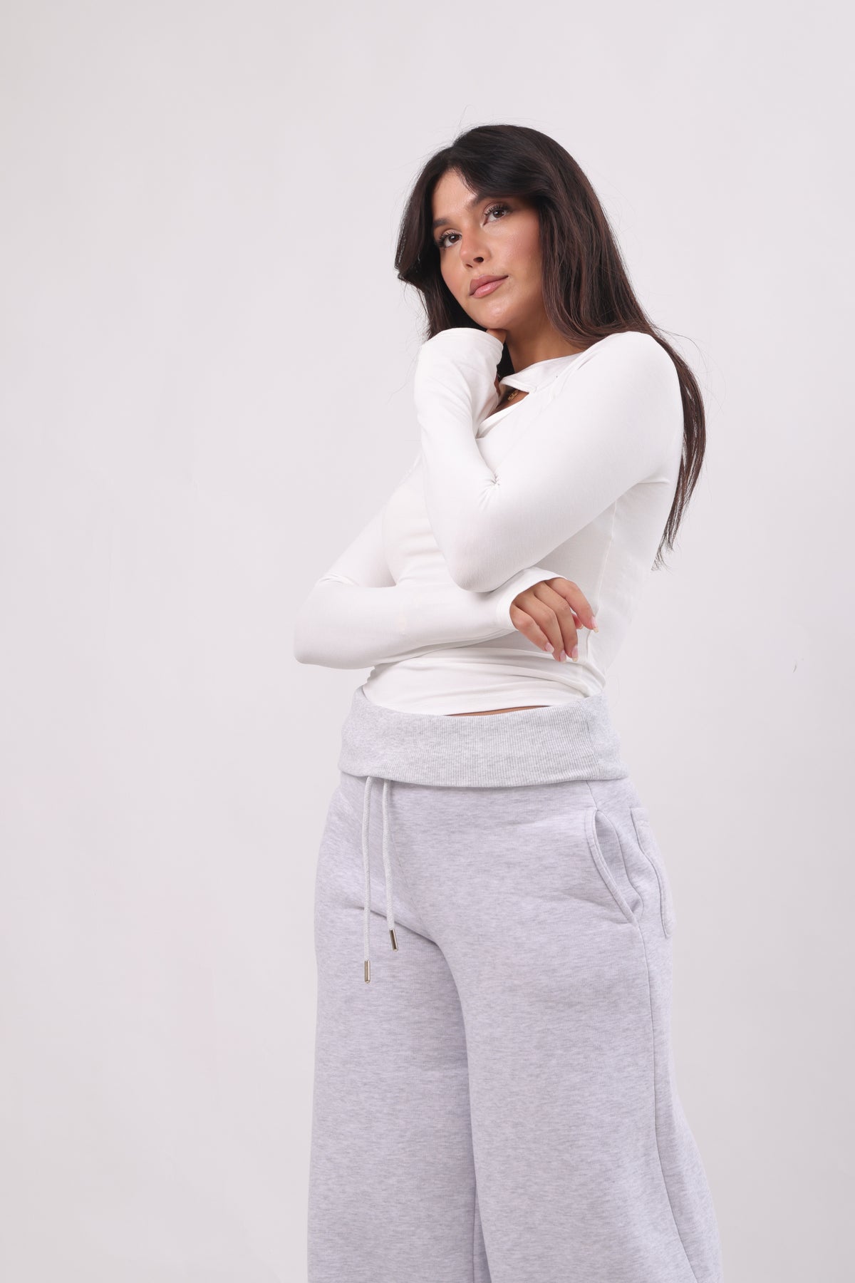 Cozy wide leg jogger