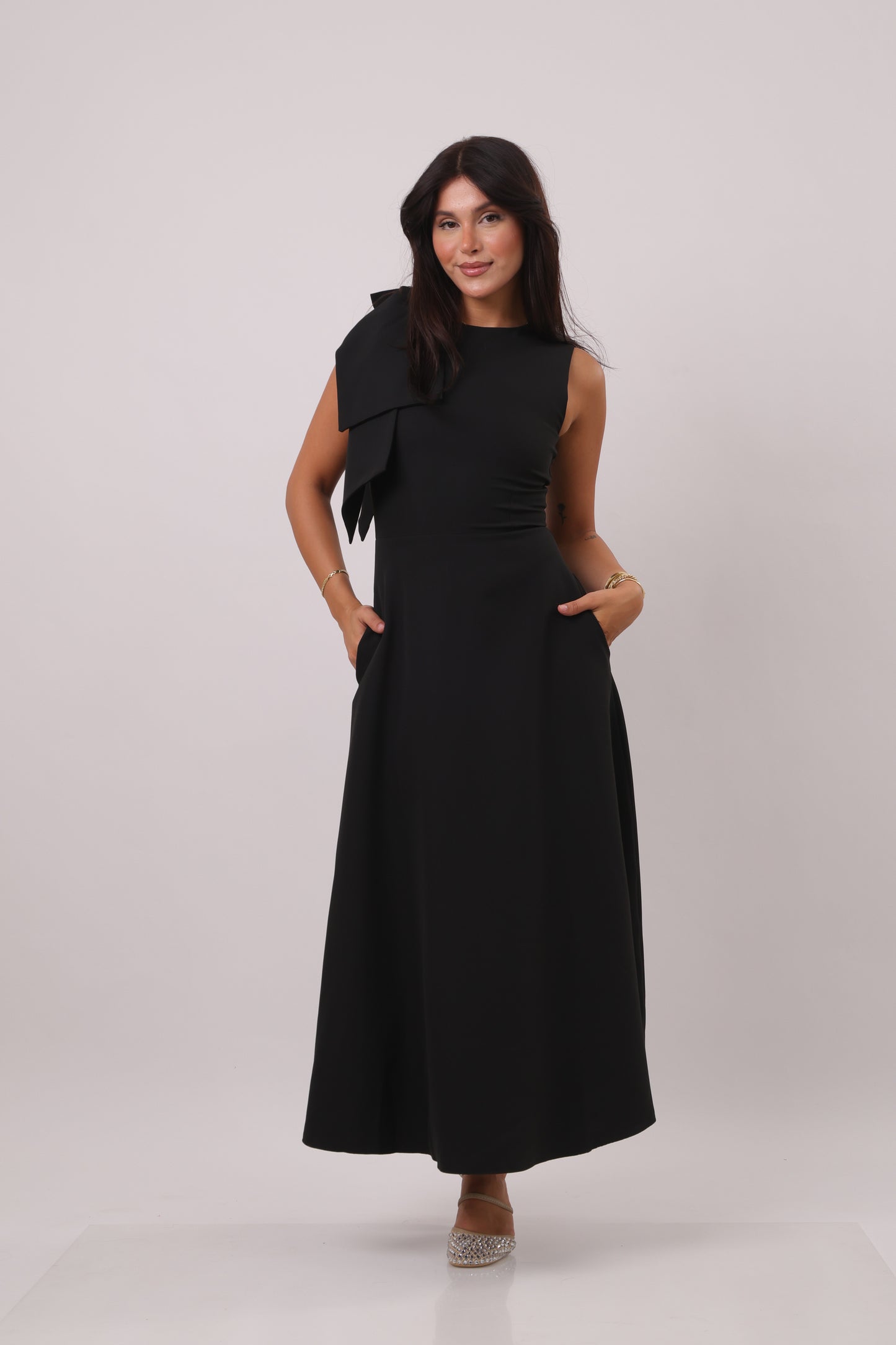 Bow Midi Dress