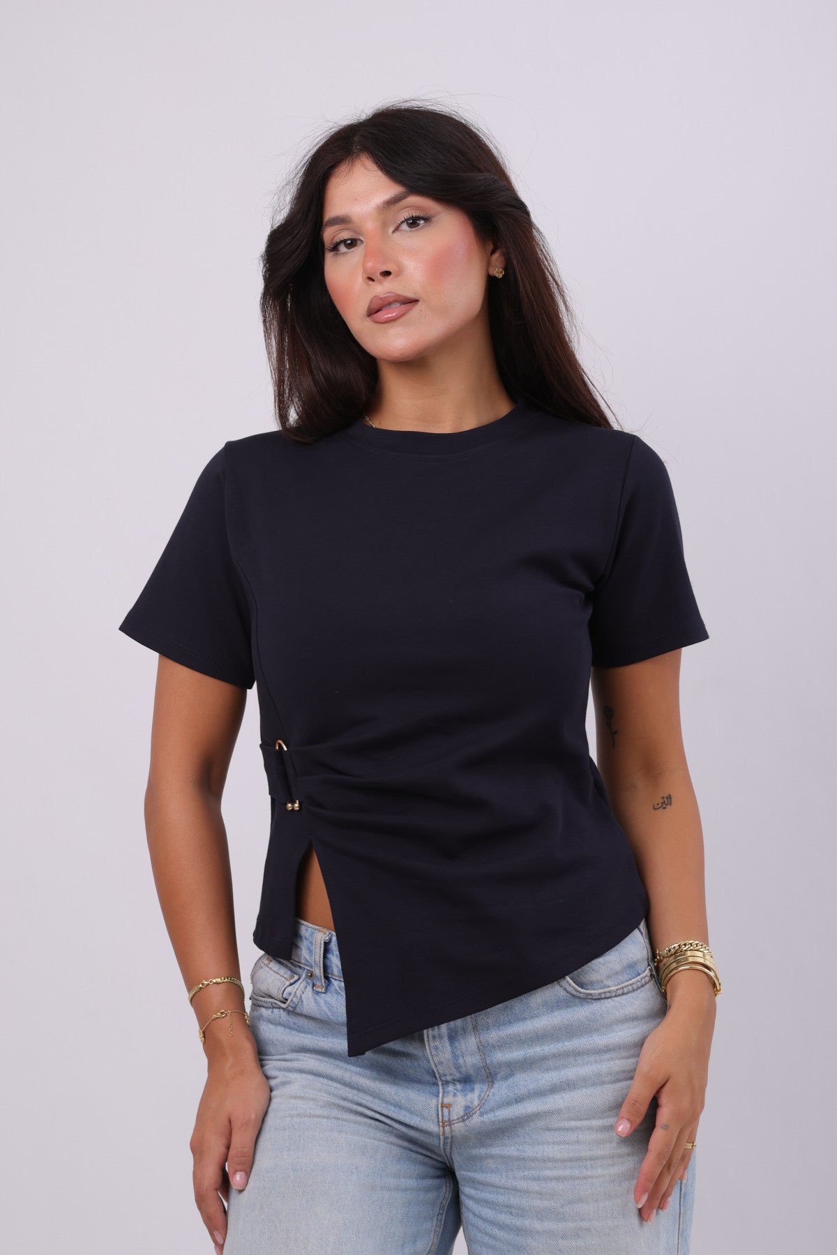 Buckle-Detail Tee