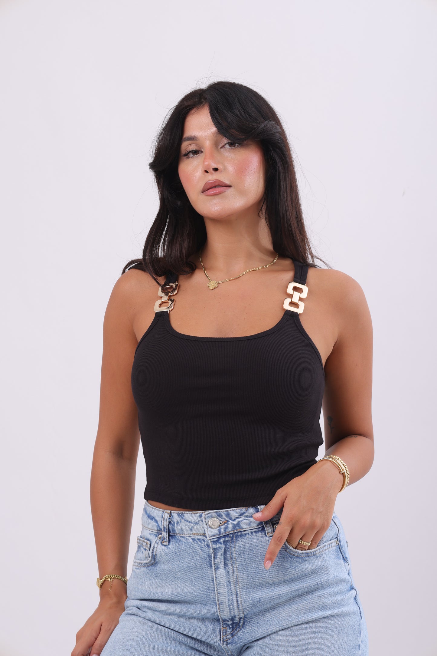 Gold Accent Top
