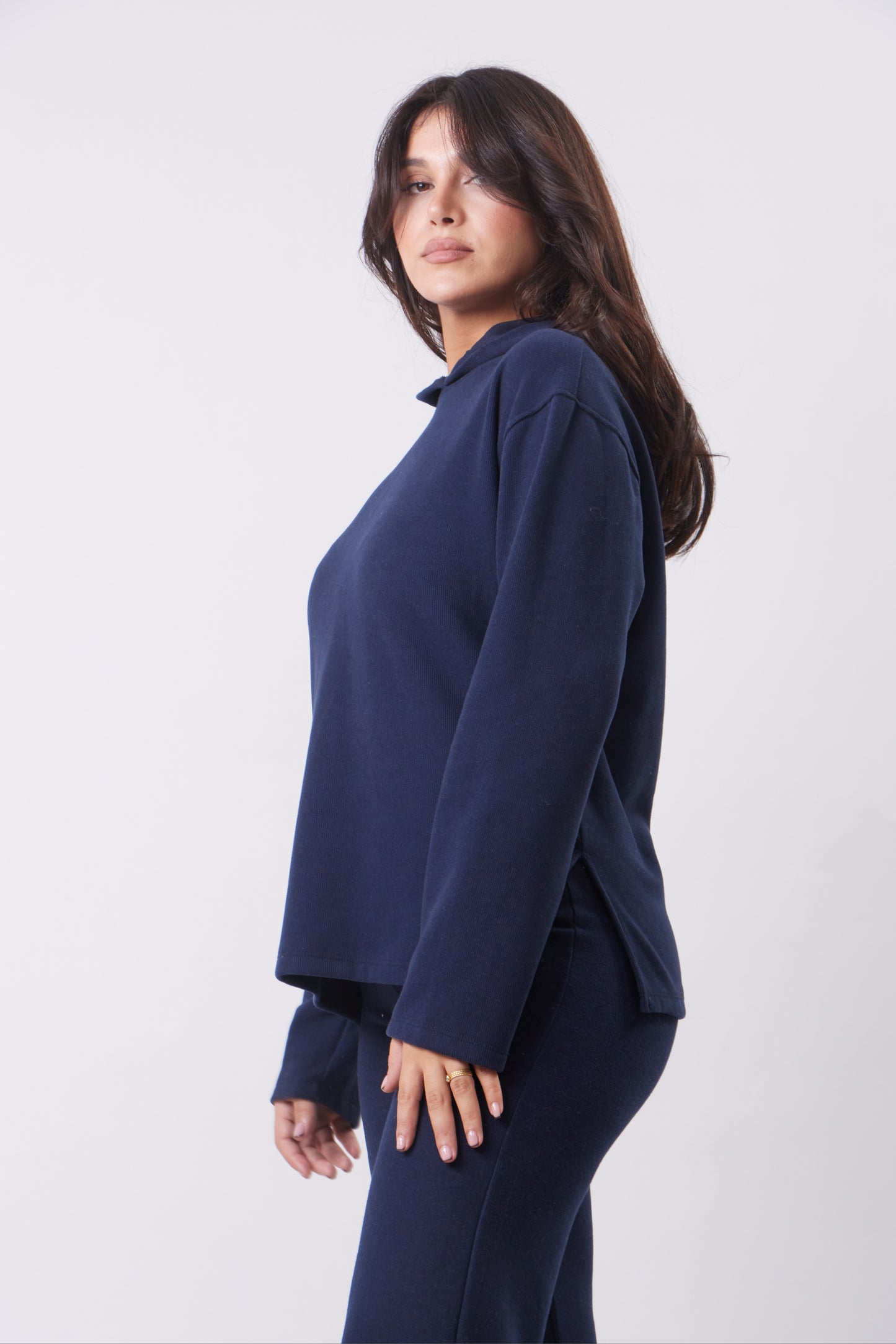 The Ribbed Hoodie Set