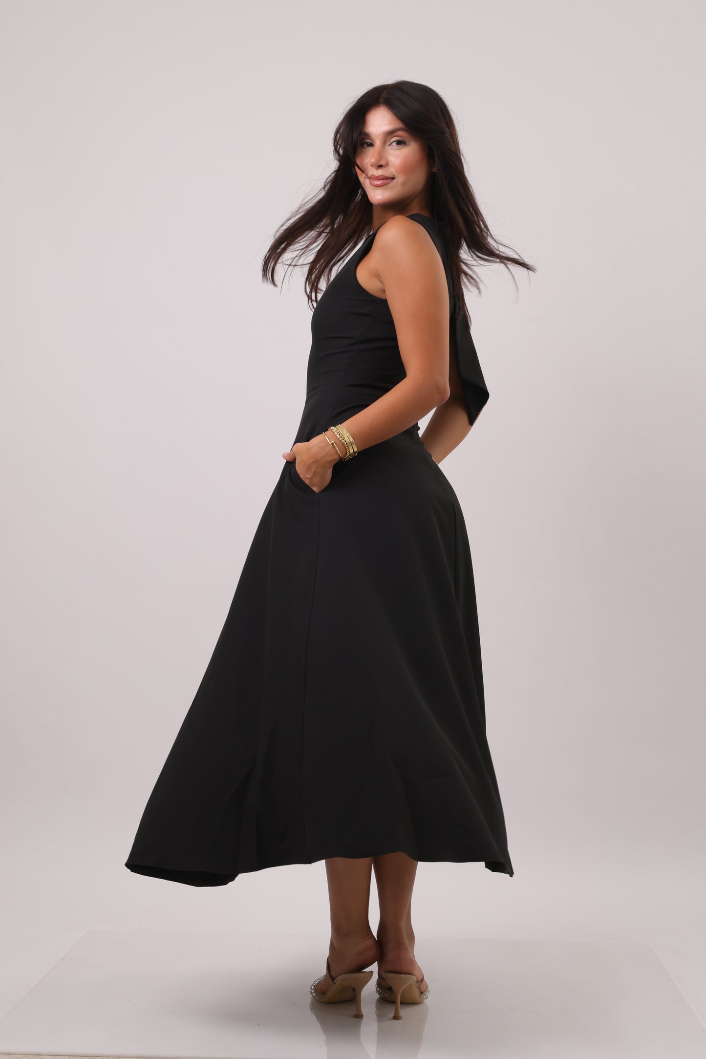 Bow Midi Dress