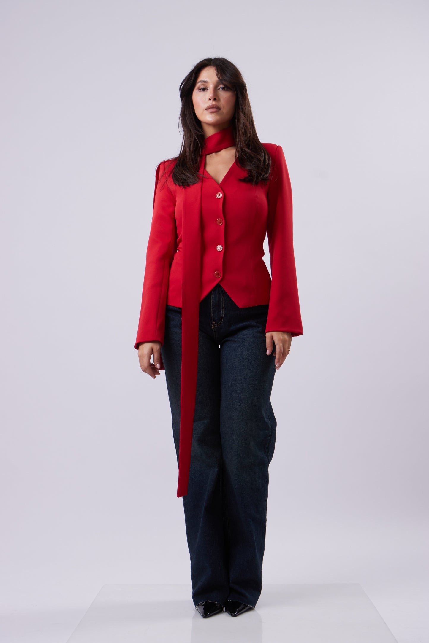 Statement Tie Blazer