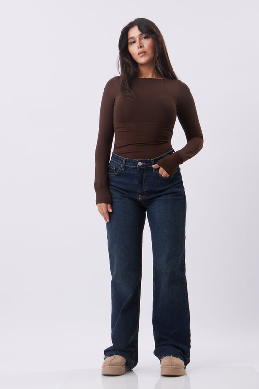 Heritage high-rise wide leg Jeans