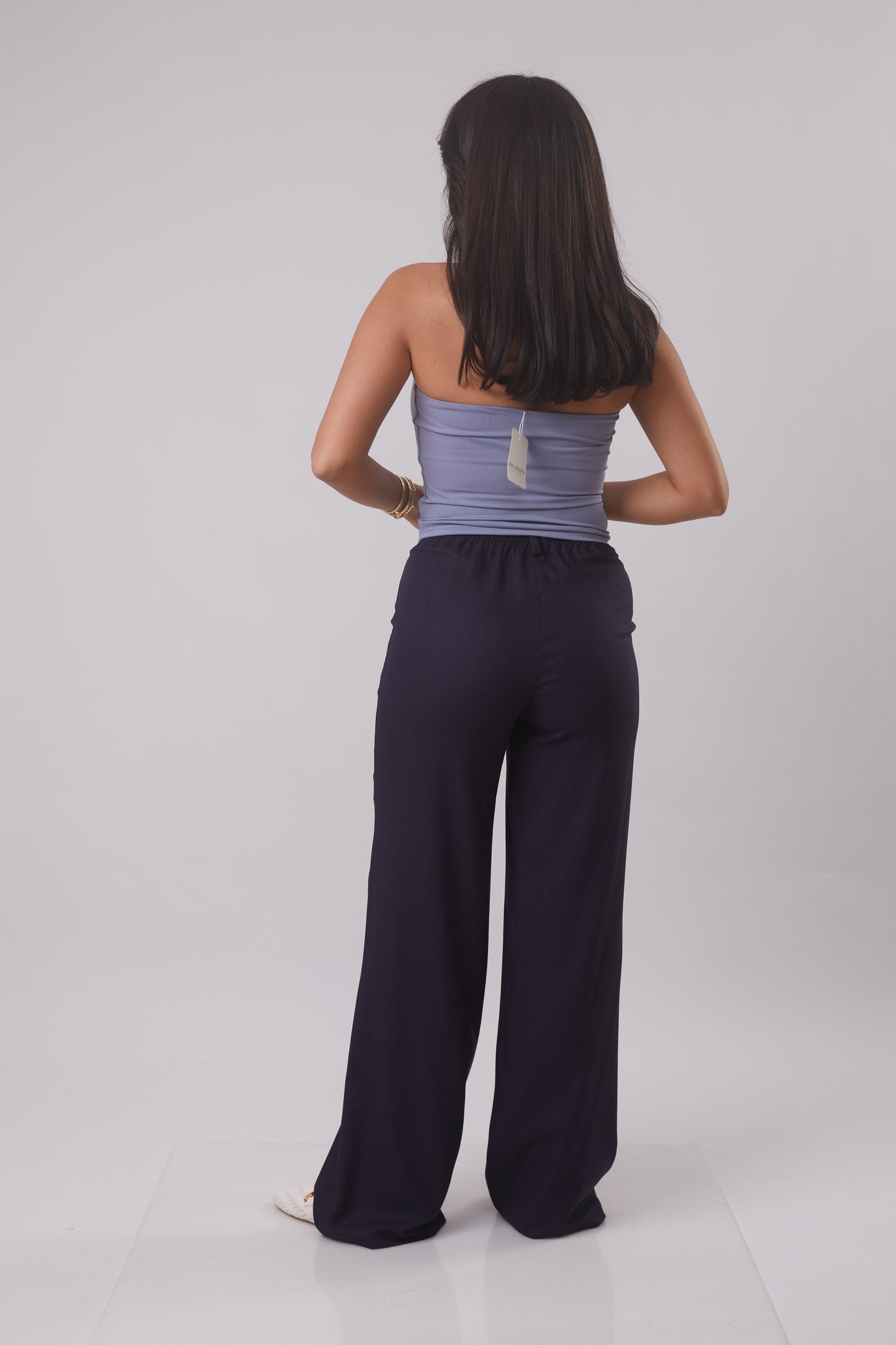 Linen Trouser with removable Scarf