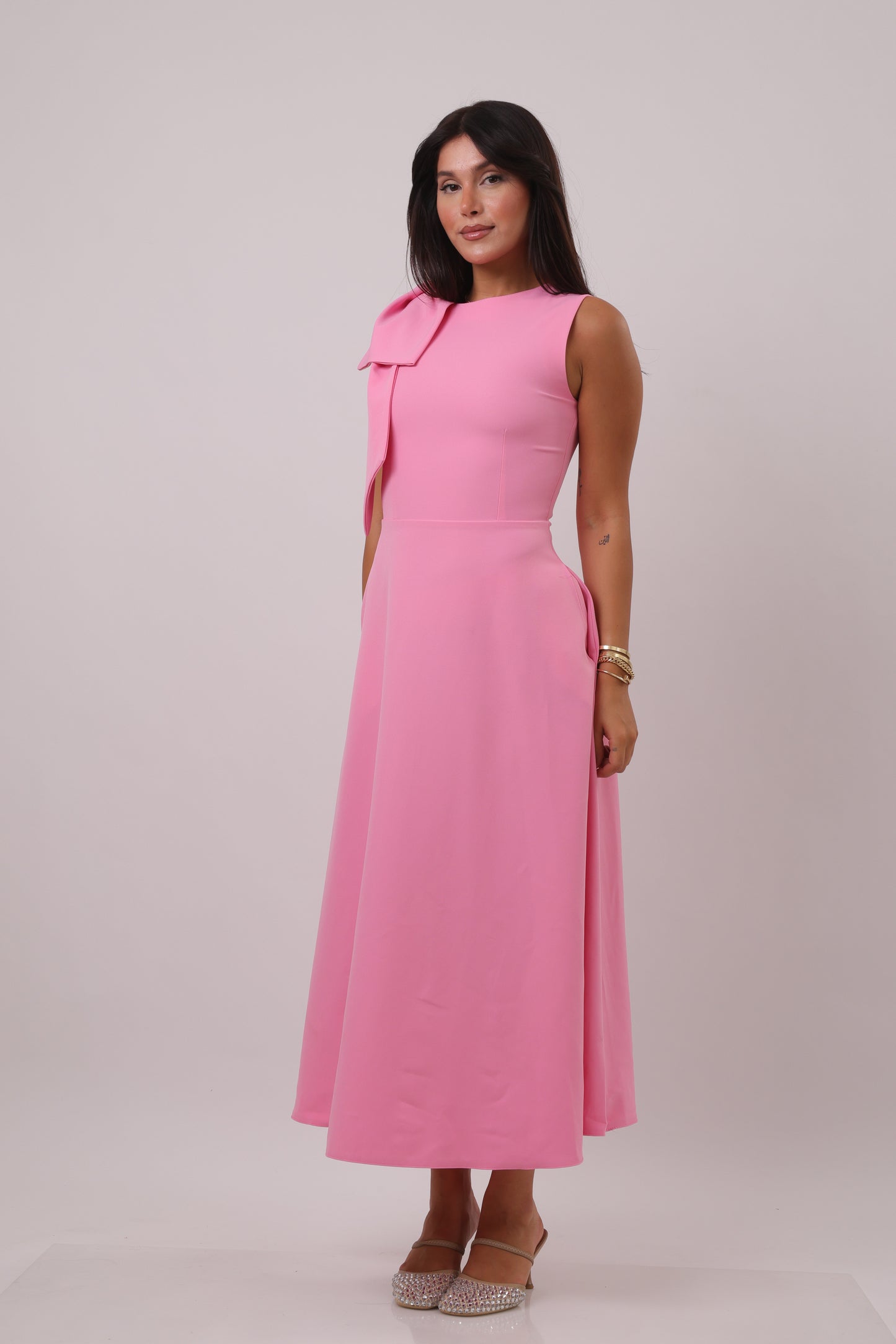 Bow Midi Dress
