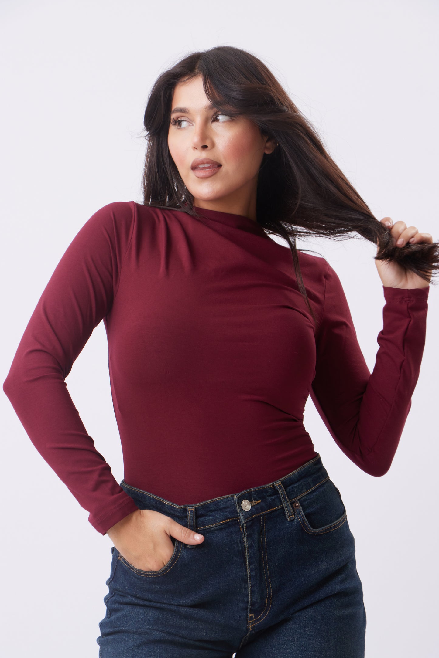 Luna Rushed long sleeve Top
