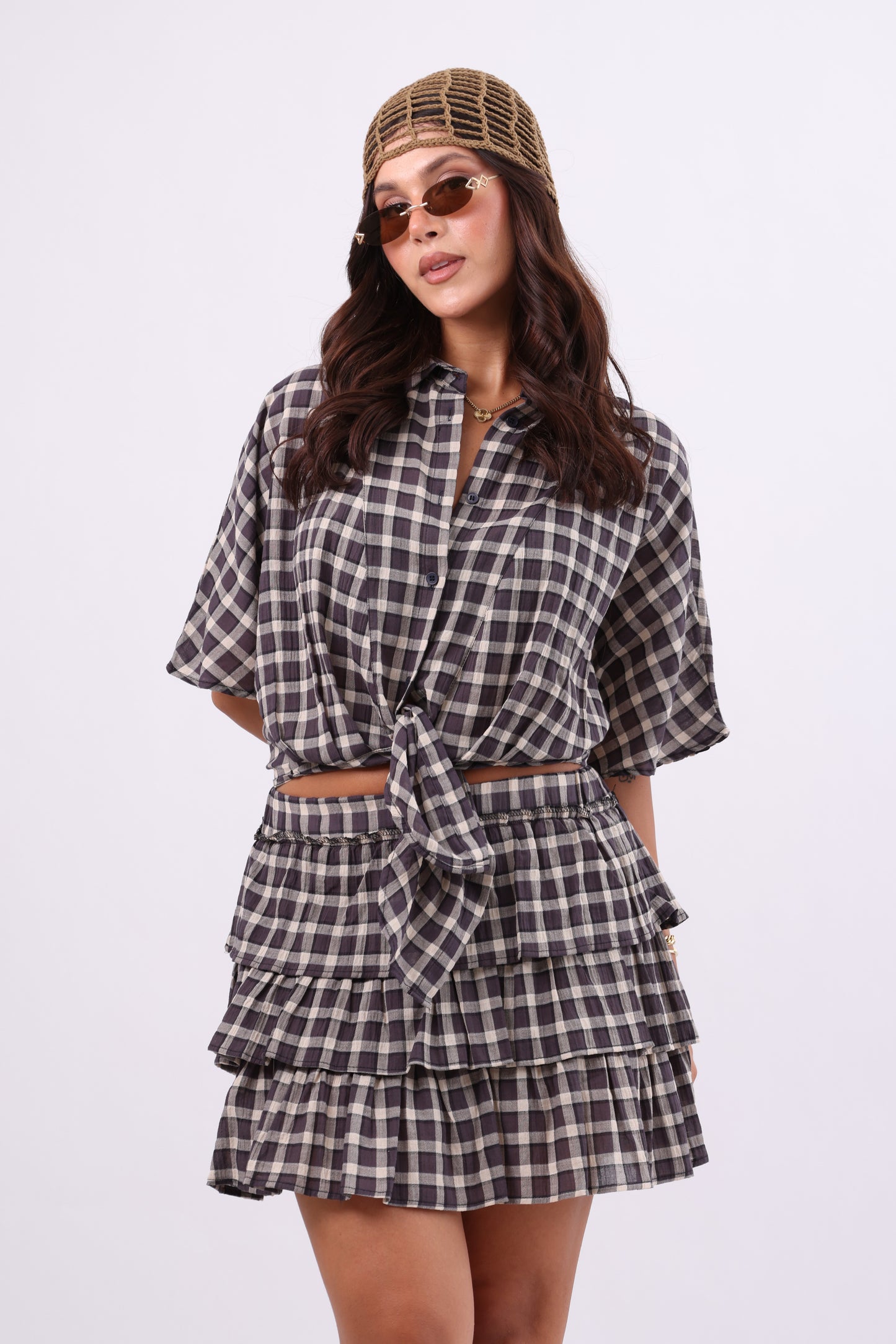 Gingham Tiered Set