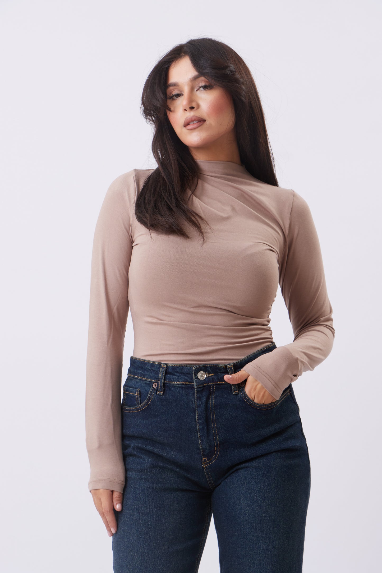 Luna Rushed long sleeve Top
