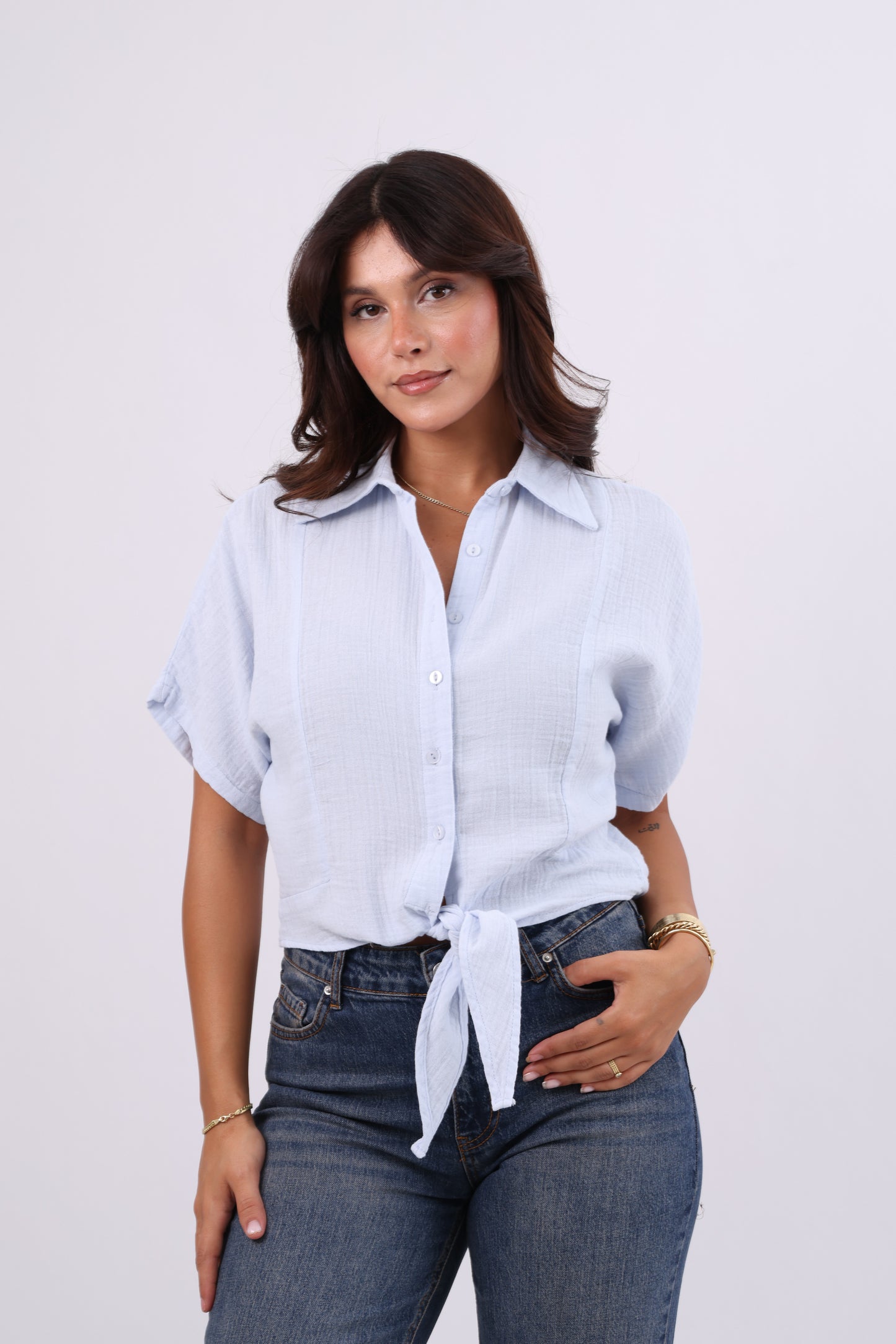 Tie-Front Blouse