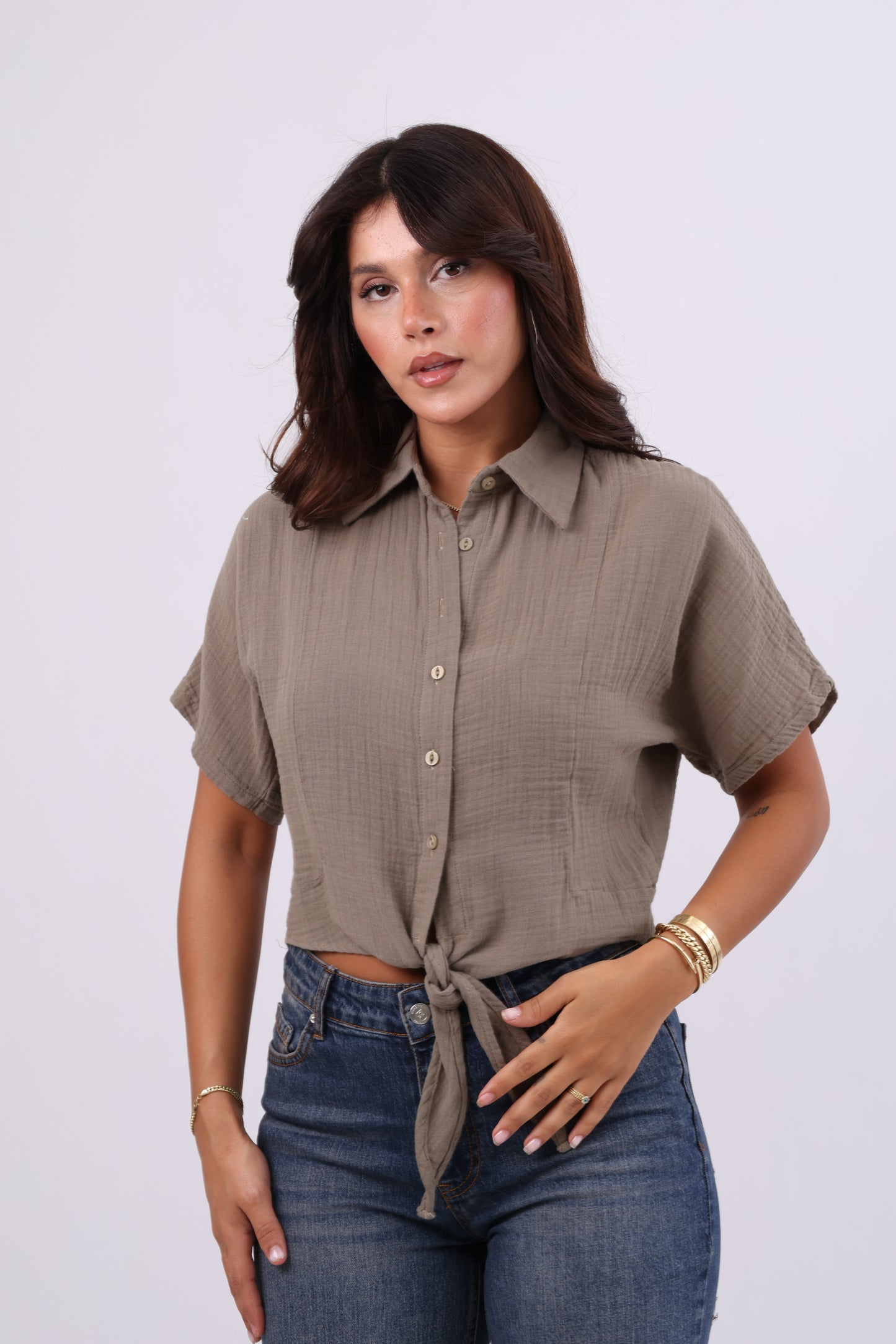 Tie-Front Blouse