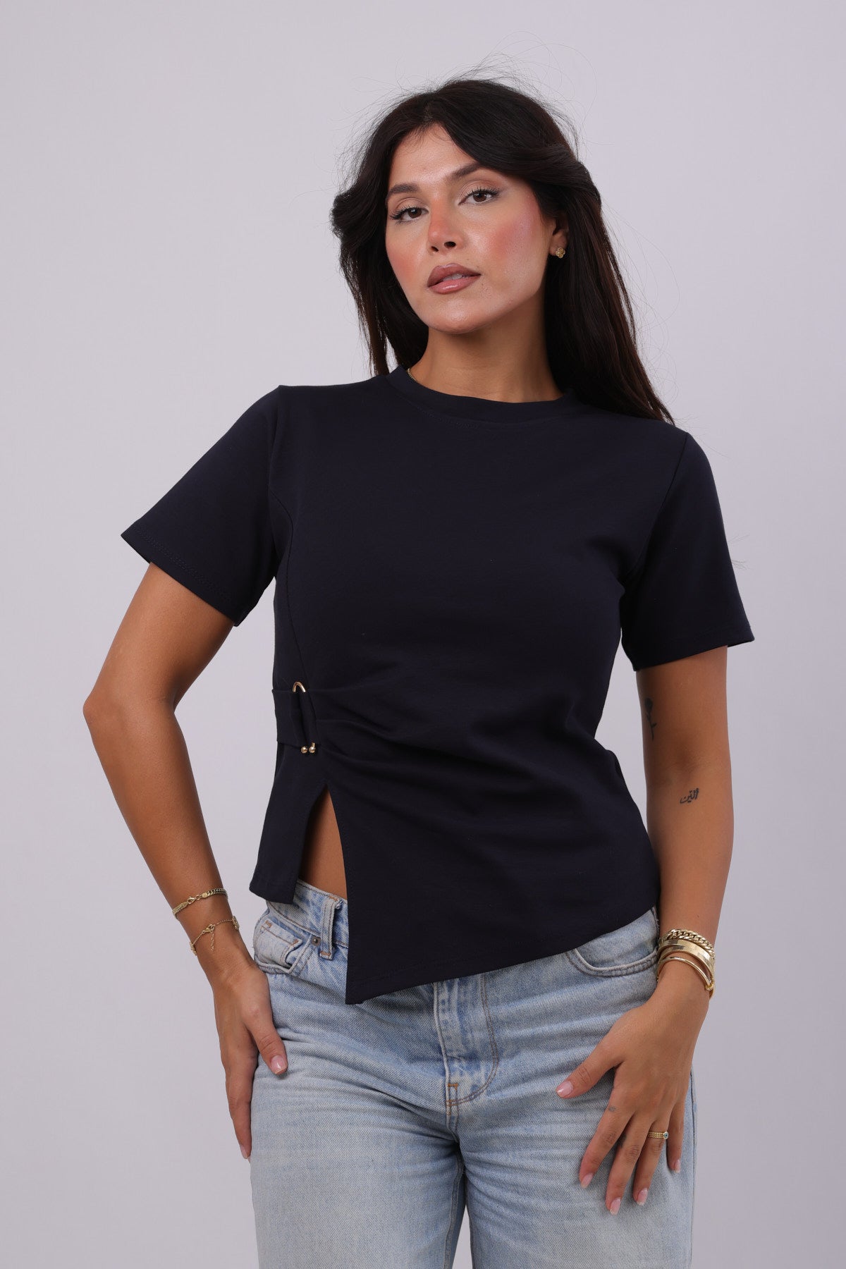 Buckle-Detail Tee