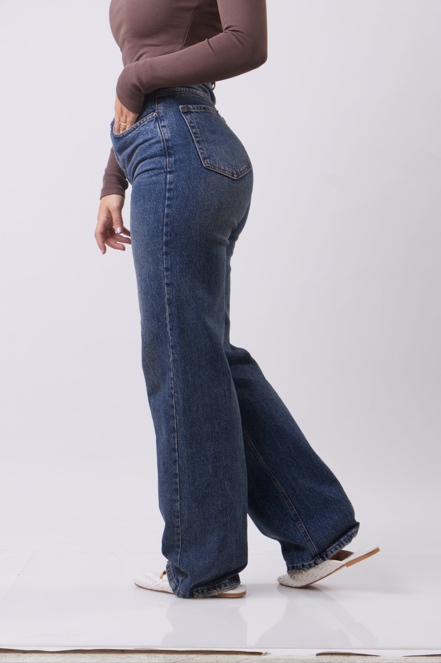 Vintage effect jeans