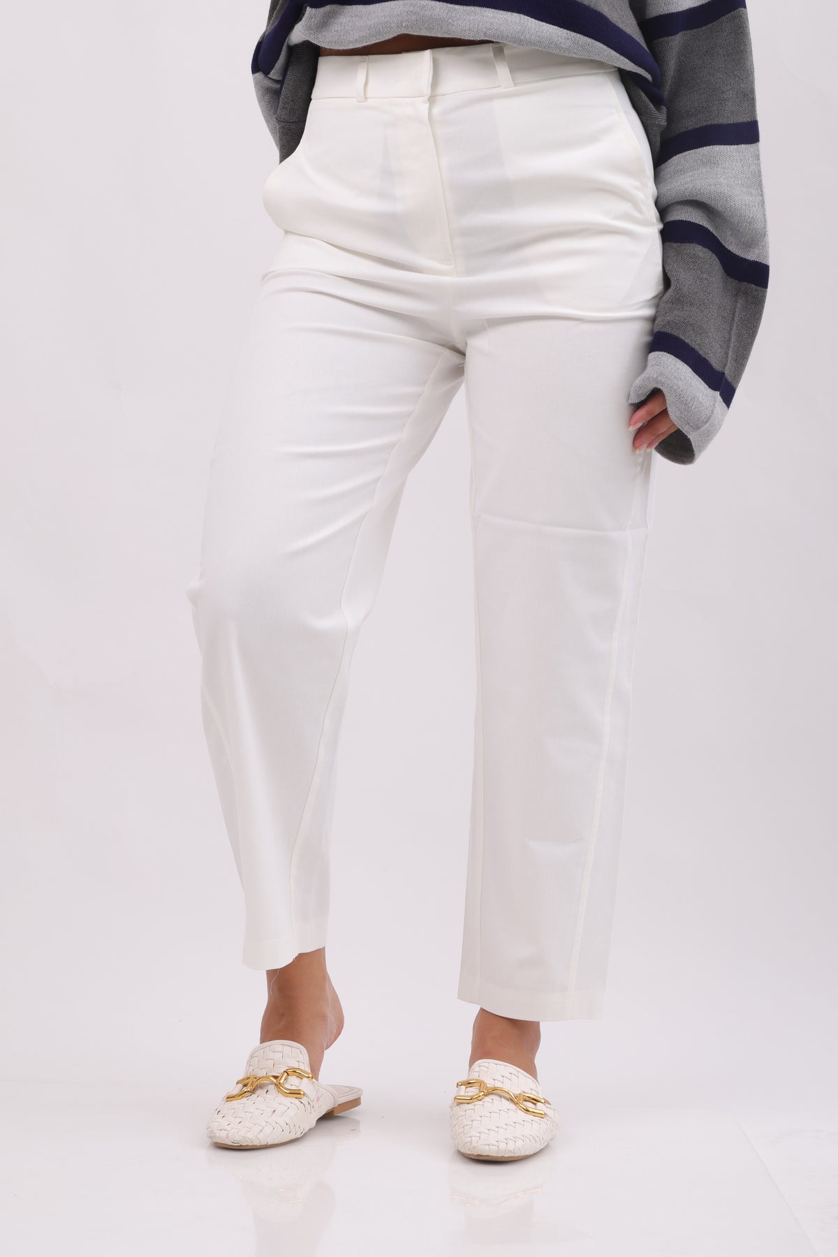 Cropped Straight Tailored Trouser