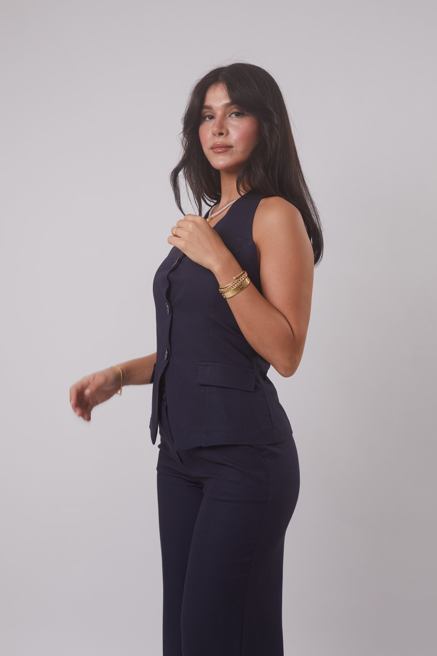 The Halter Vest & Trouser Linen Set