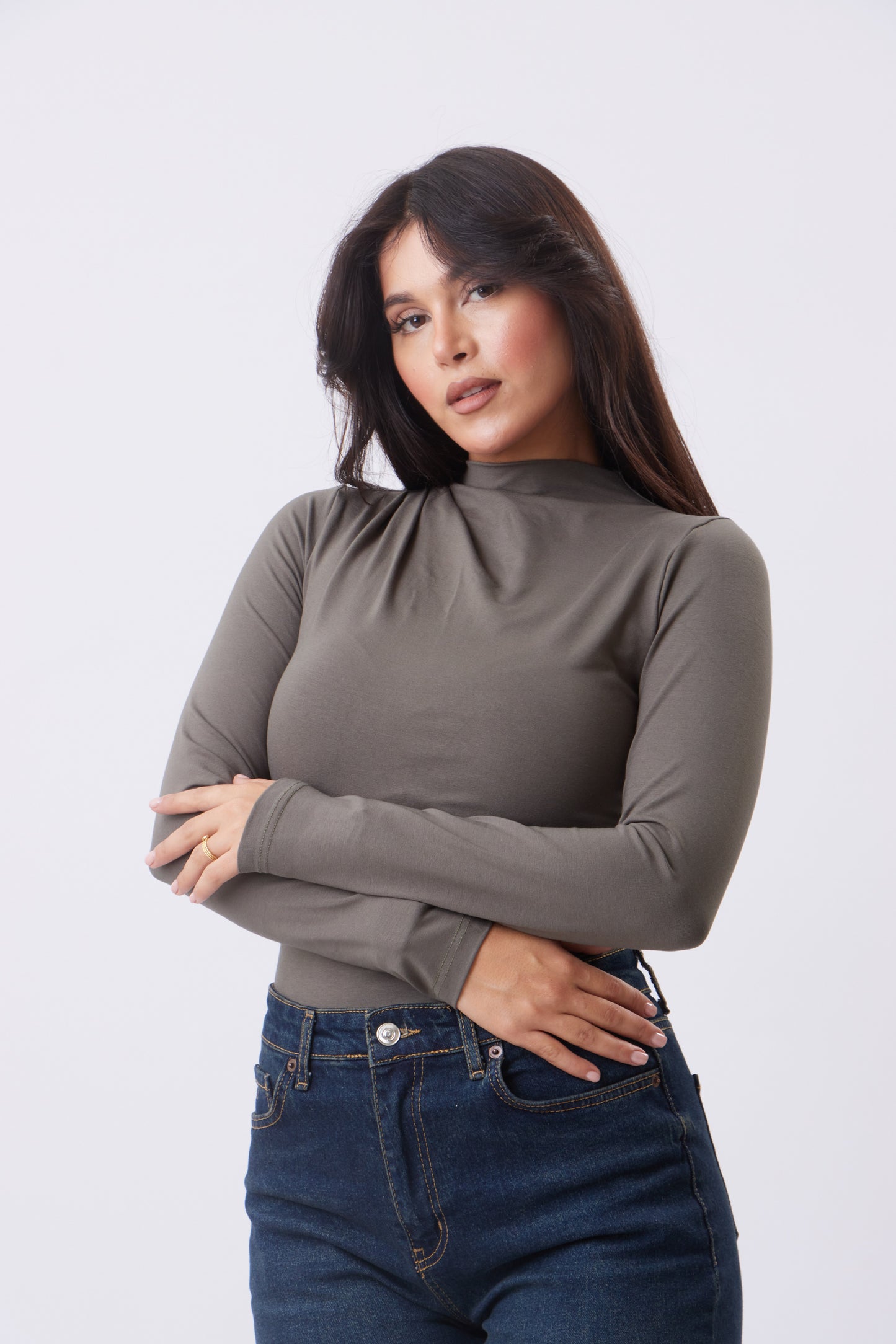 Luna Rushed long sleeve Top