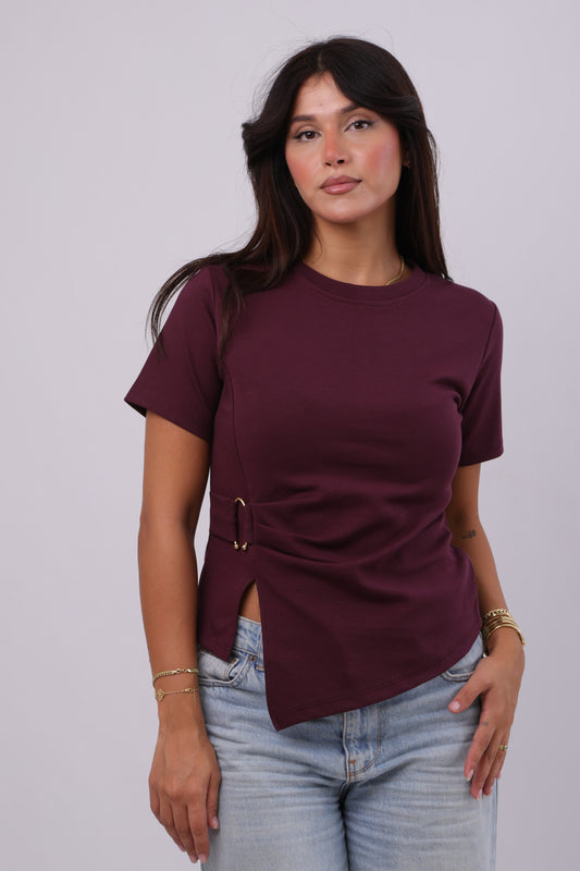 Buckle-Detail Tee
