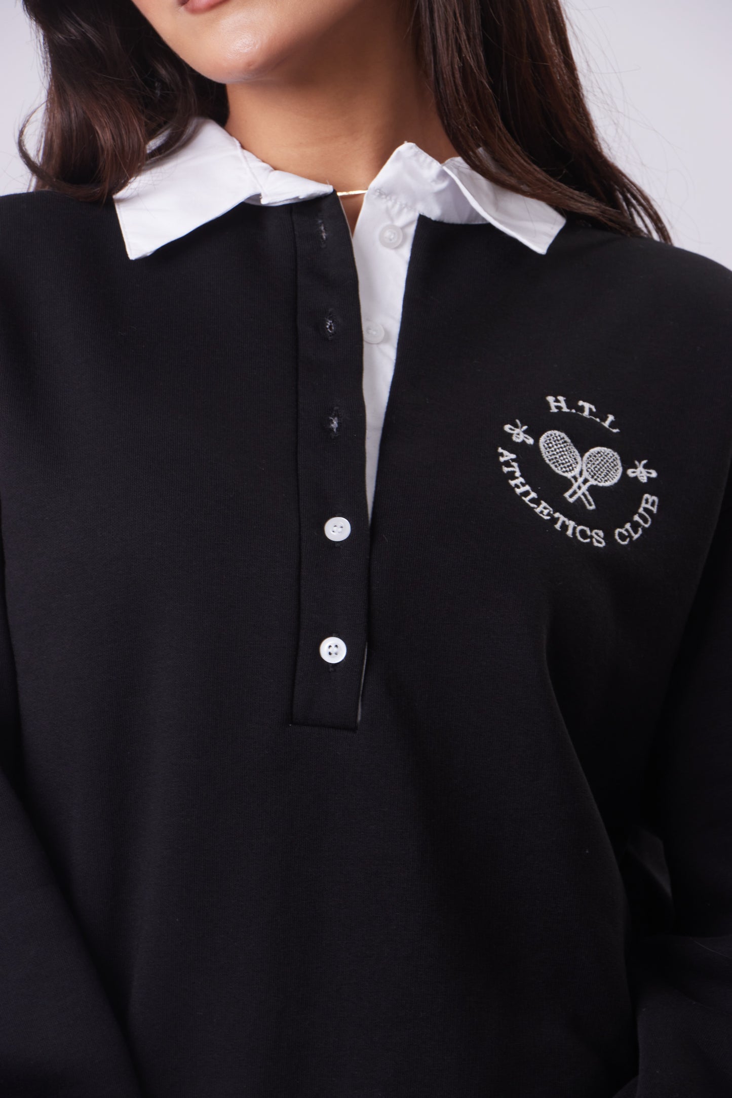 Fleeced Tennis Sweater